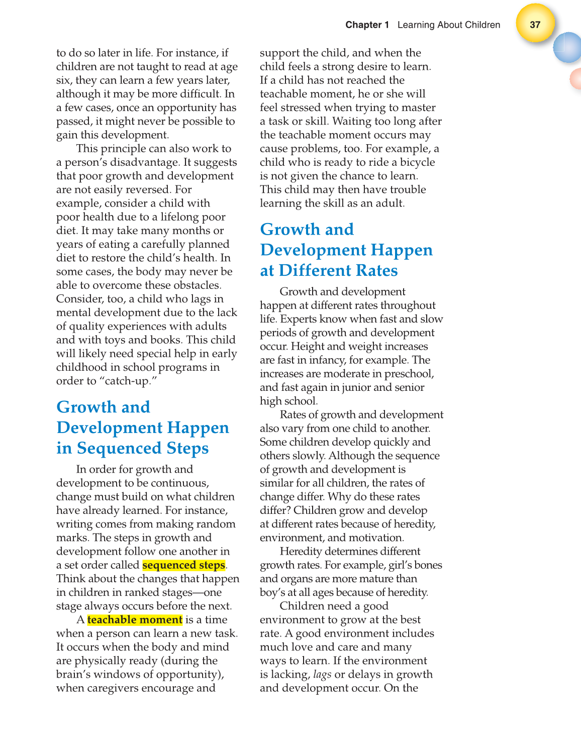 Child Development: Early Stages Through Age 12, 7th Edition page 37