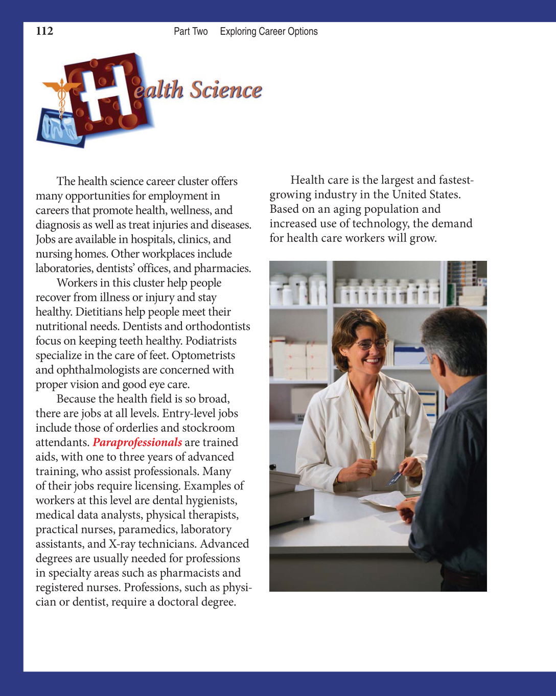 Discovering Careers, 7th Edition page 112