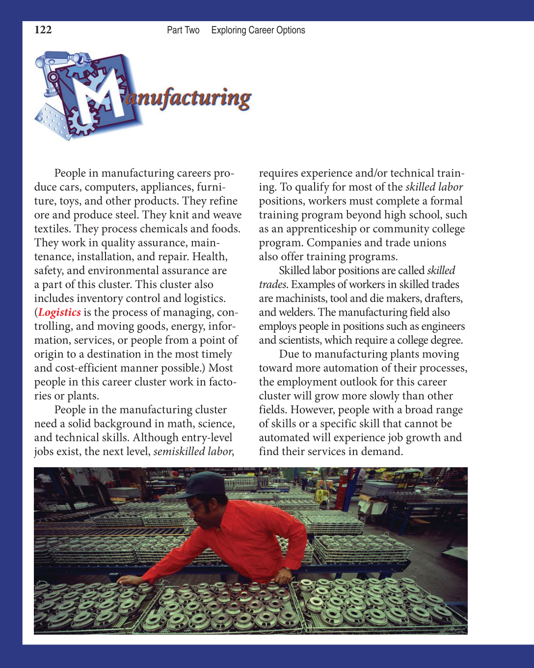 Discovering Careers, 7th Edition page 122