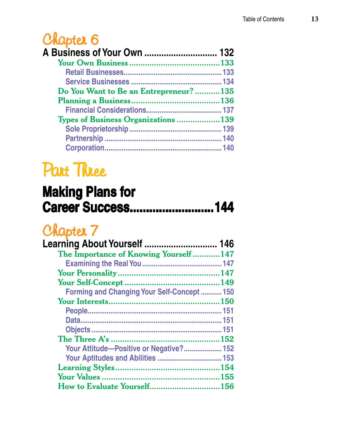 Discovering Careers, 7th Edition page 13