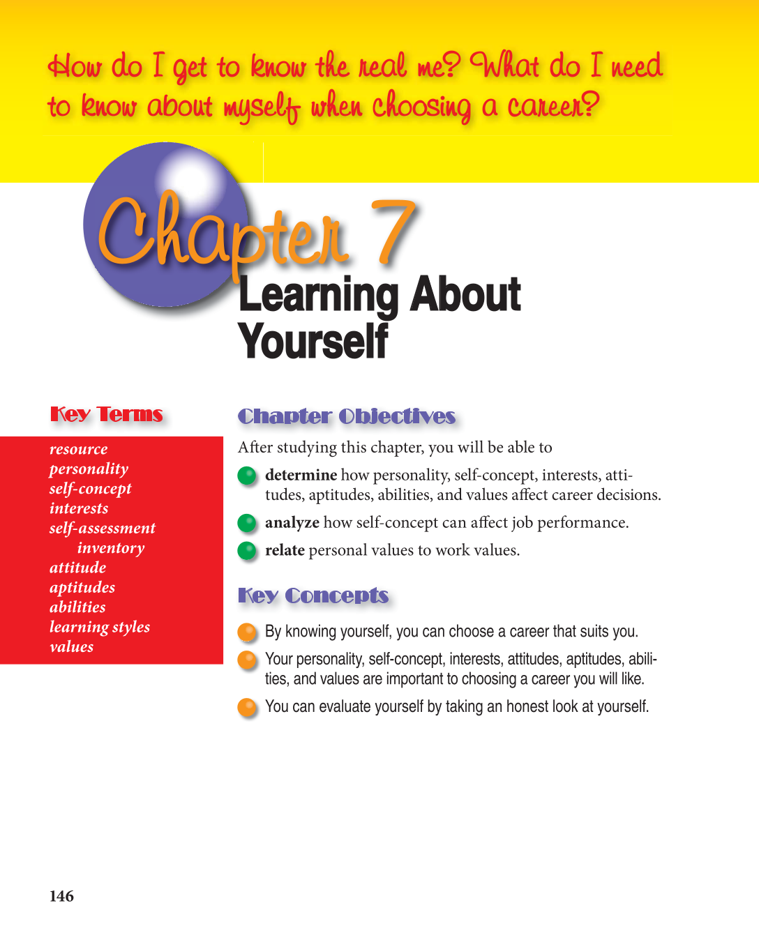 Discovering Careers, 7th Edition page 146