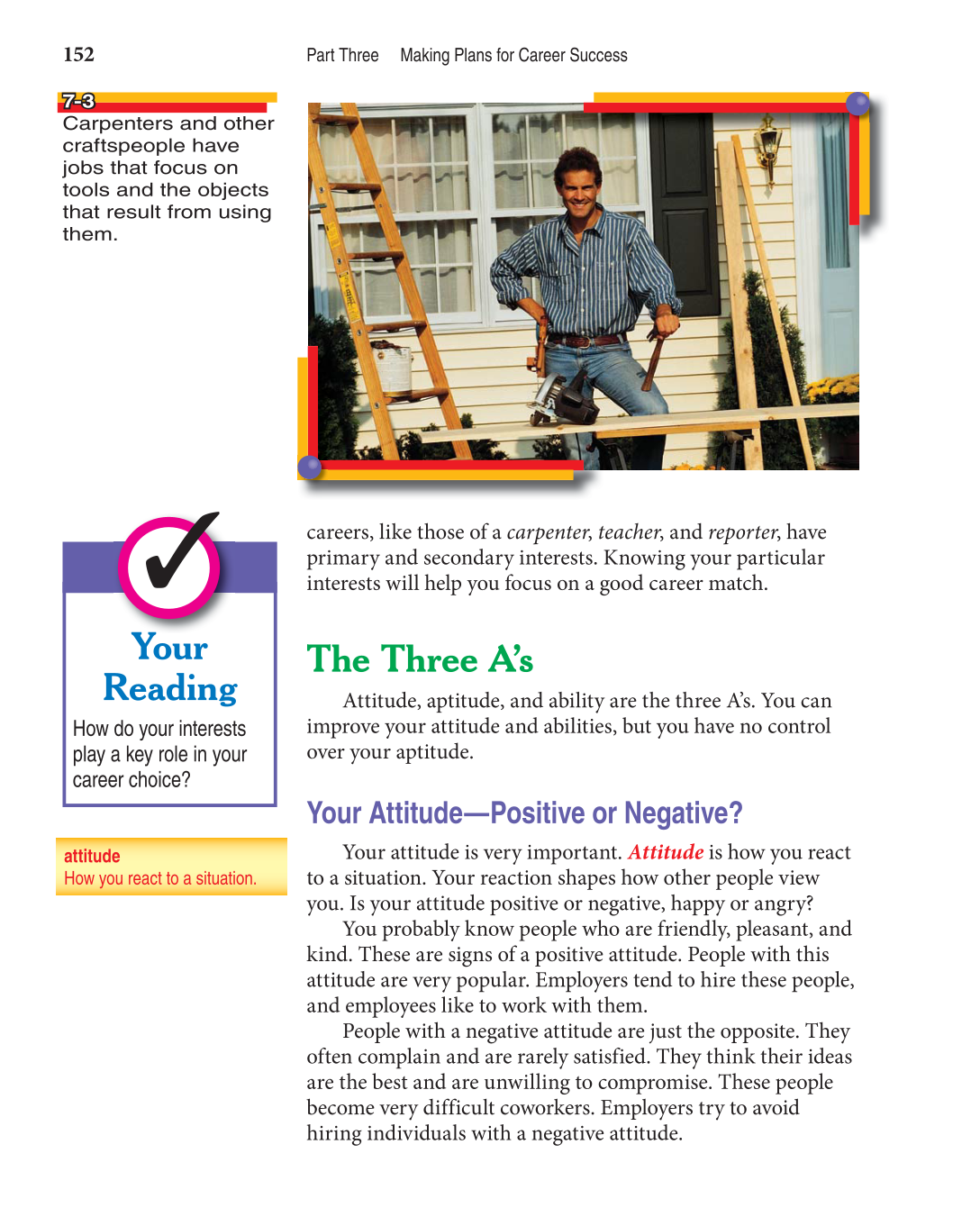 Discovering Careers, 7th Edition page 152