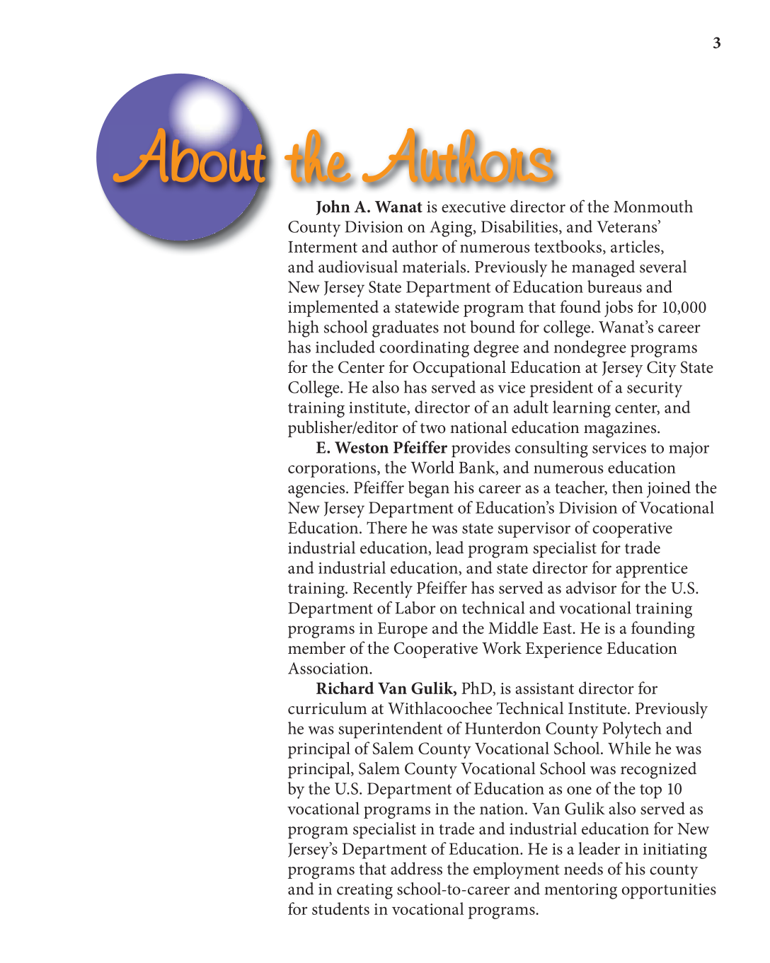 Discovering Careers, 7th Edition page 3