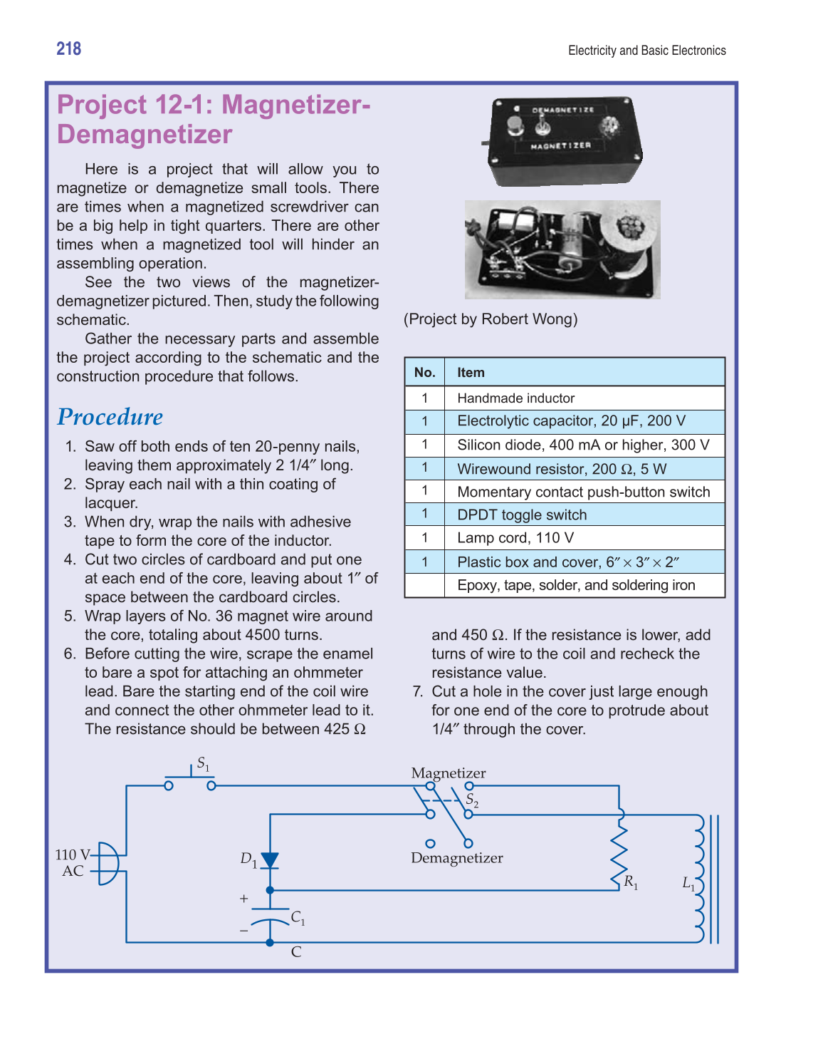 Electricity and Basic Electronics, 7th Edition page 218