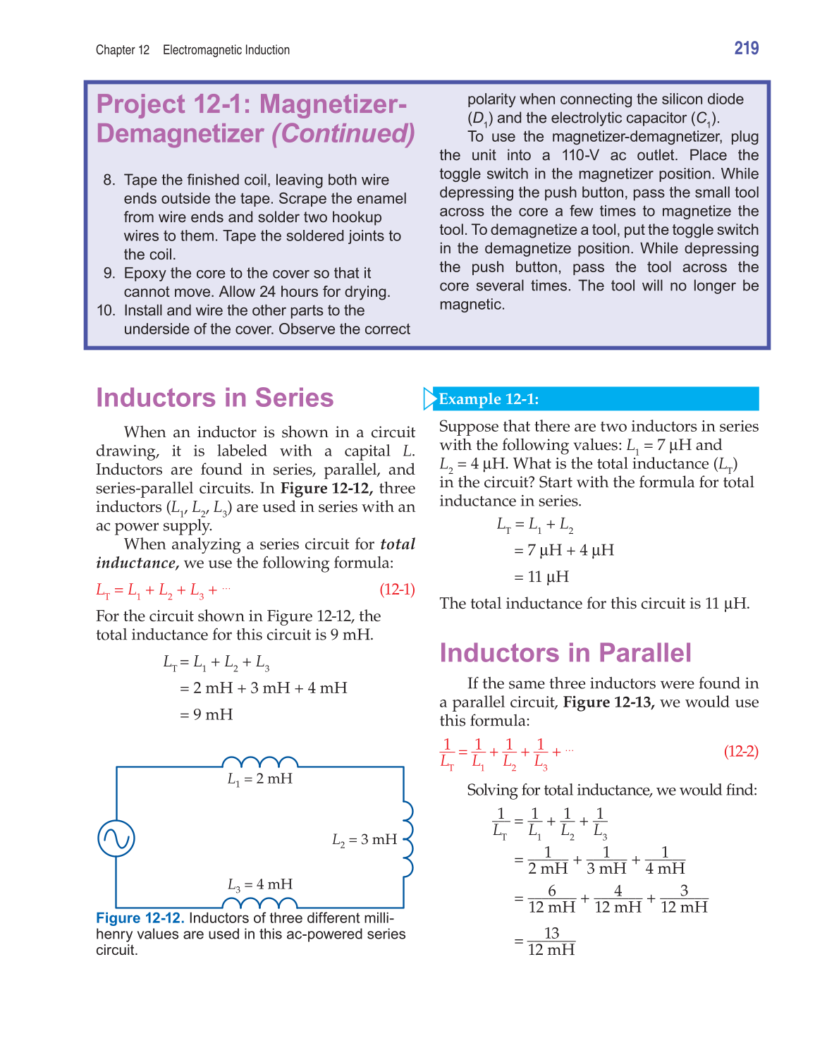 Electricity and Basic Electronics, 7th Edition page 219