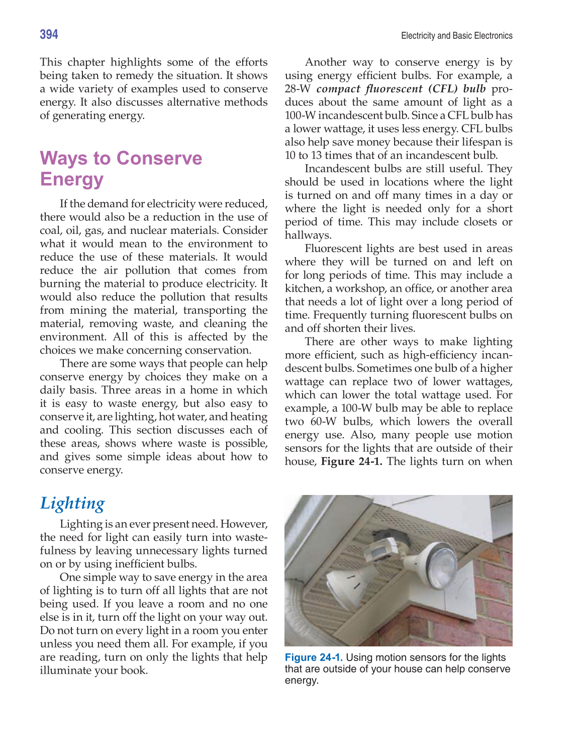 Electricity and Basic Electronics, 7th Edition page 394