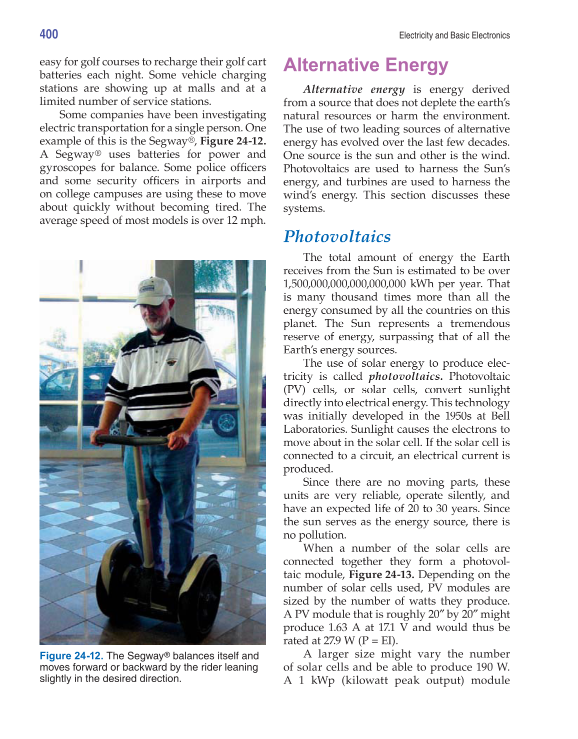 Electricity and Basic Electronics, 7th Edition page 400