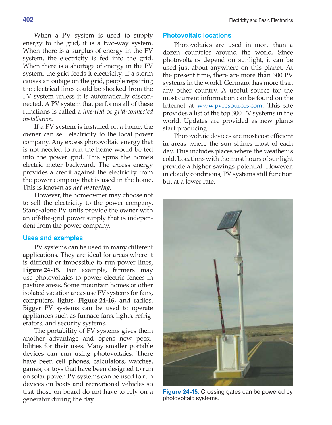 Electricity and Basic Electronics, 7th Edition page 402