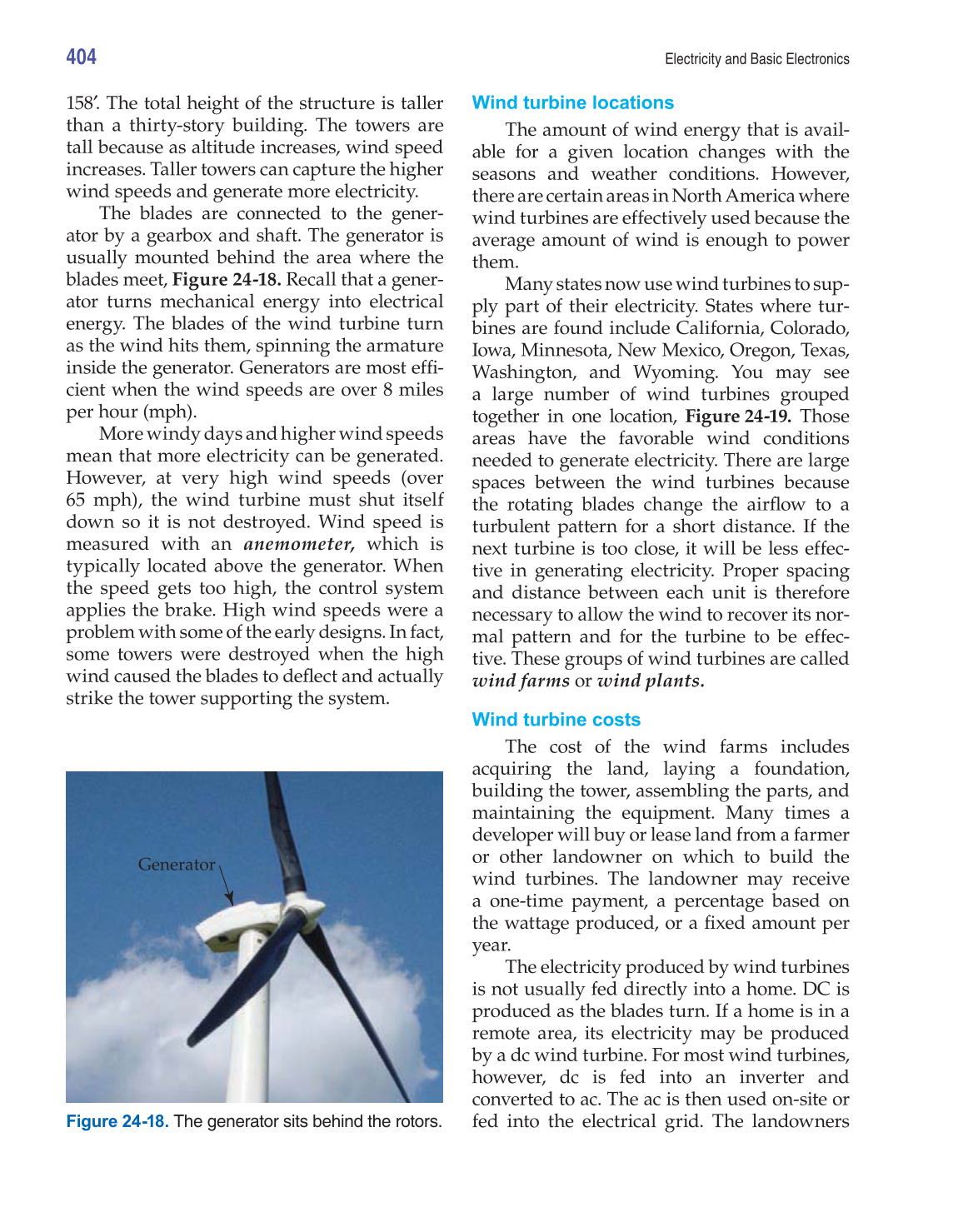 Electricity and Basic Electronics, 7th Edition page 404