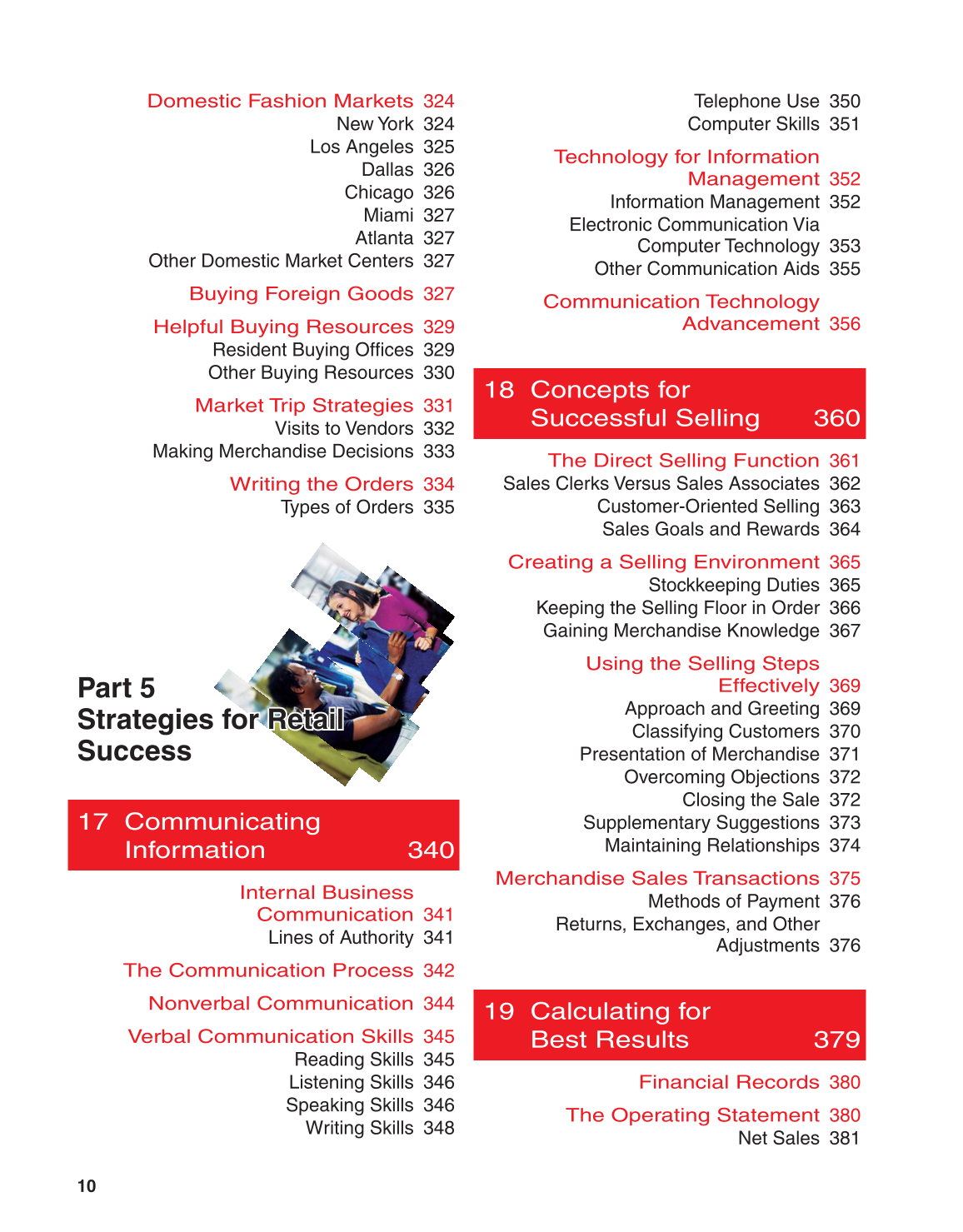 Fashion Marketing &amp; Merchandising, 3rd Edition page 10