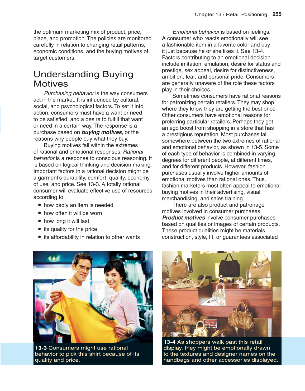 Fashion Marketing &amp; Merchandising, 3rd Edition page 255