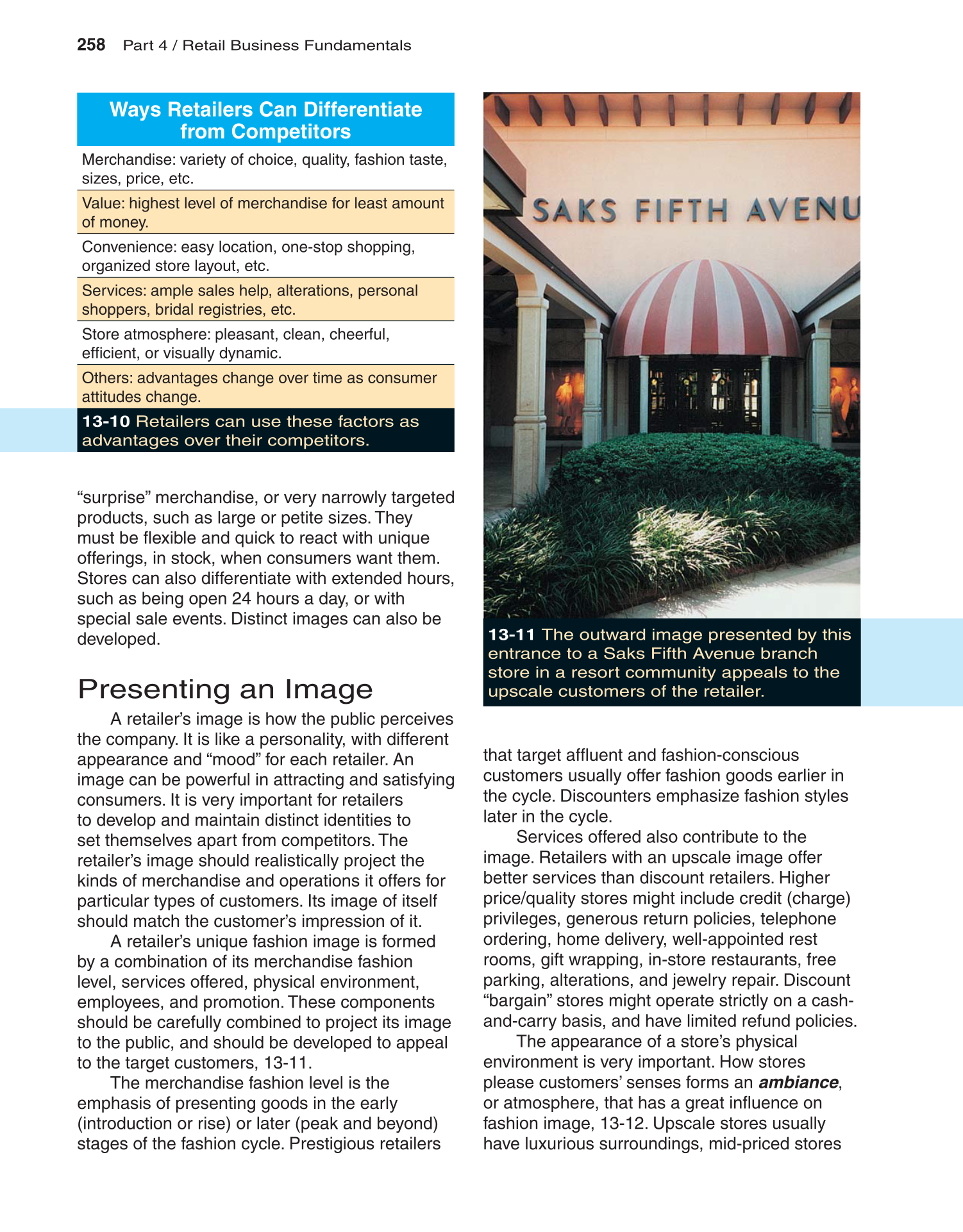 Fashion Marketing &amp; Merchandising, 3rd Edition page 258