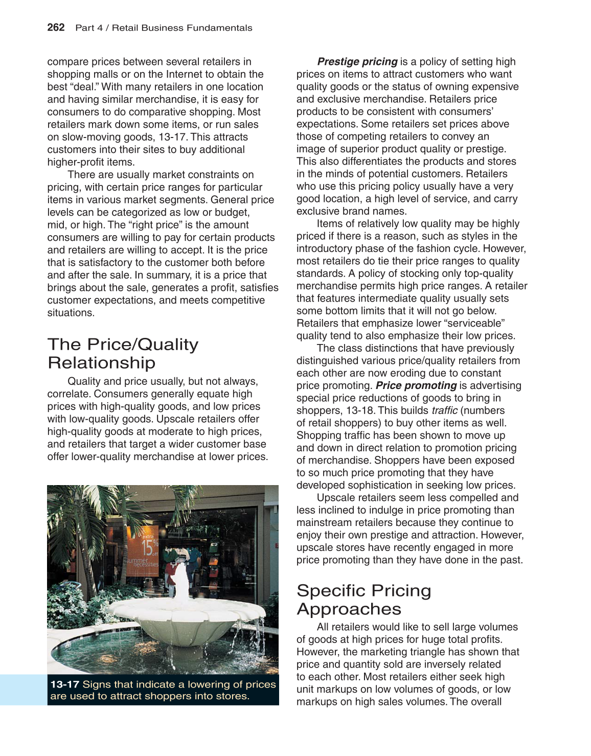 Fashion Marketing &amp; Merchandising, 3rd Edition page 262
