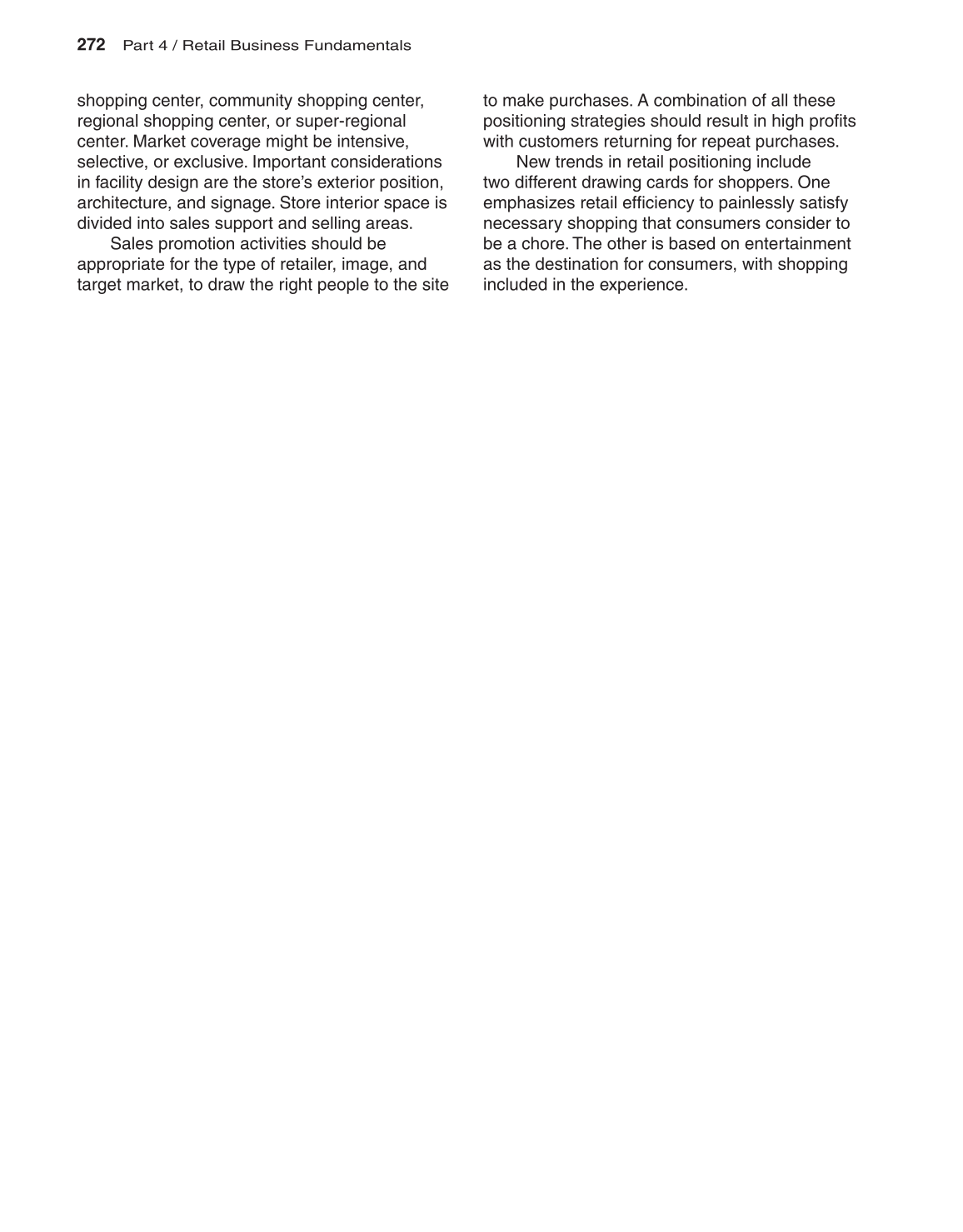 Fashion Marketing &amp; Merchandising, 3rd Edition page 272
