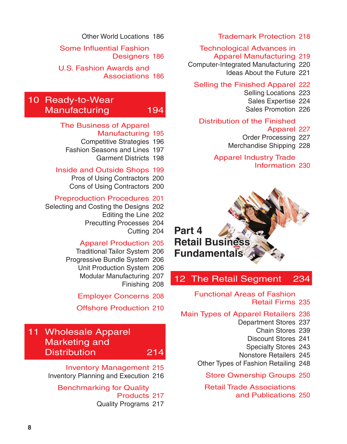 Fashion Marketing &amp; Merchandising, 3rd Edition page 8