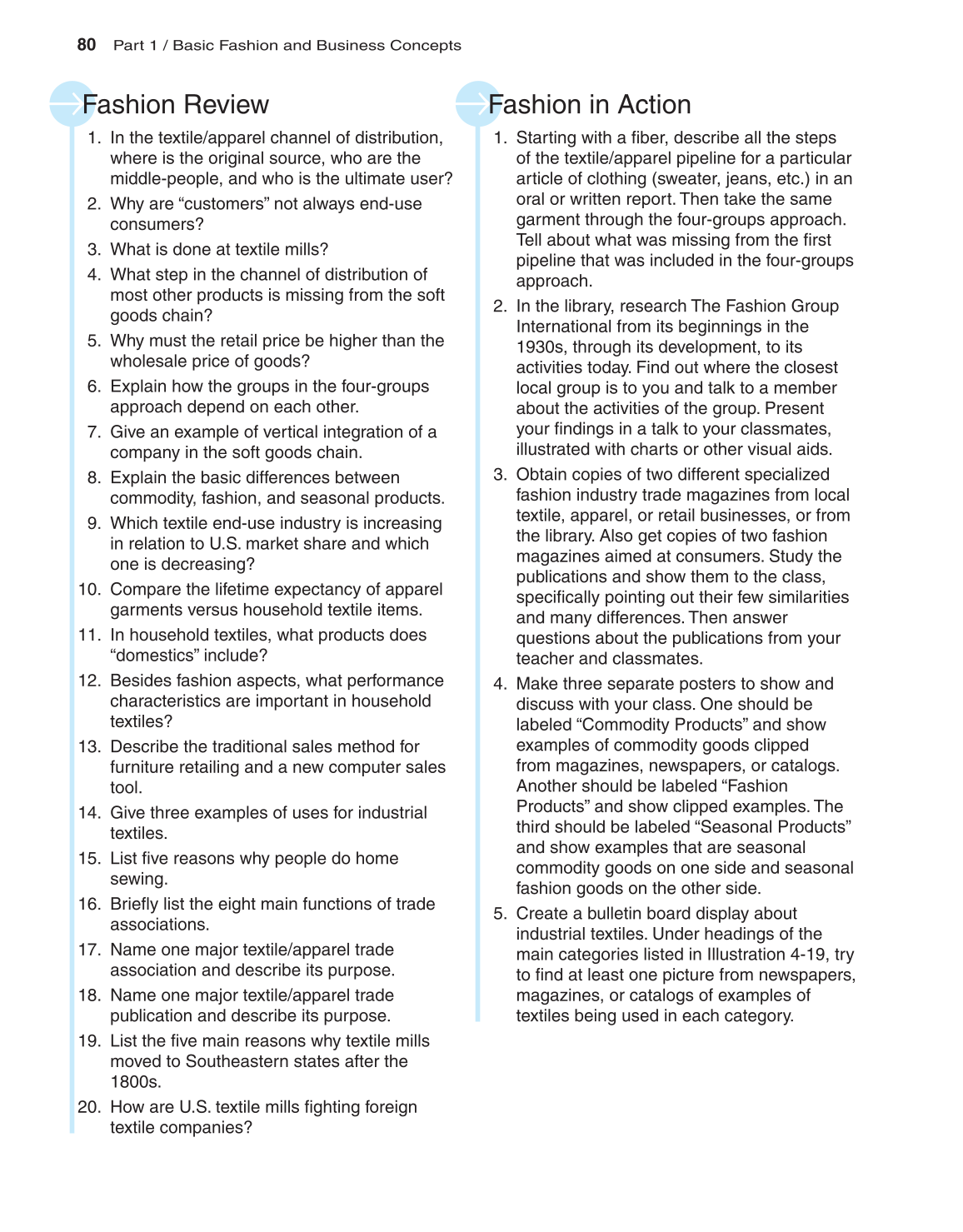 Fashion Marketing &amp; Merchandising, 3rd Edition page 80