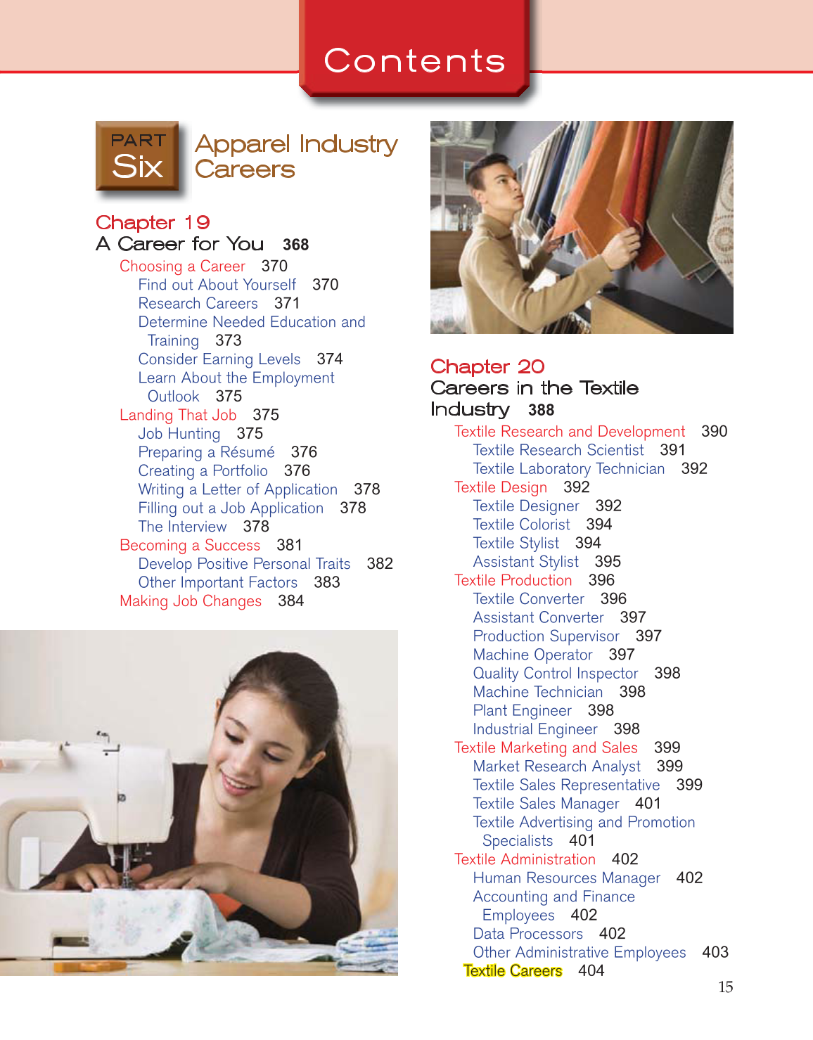 Fashion!, 6th Edition page 15