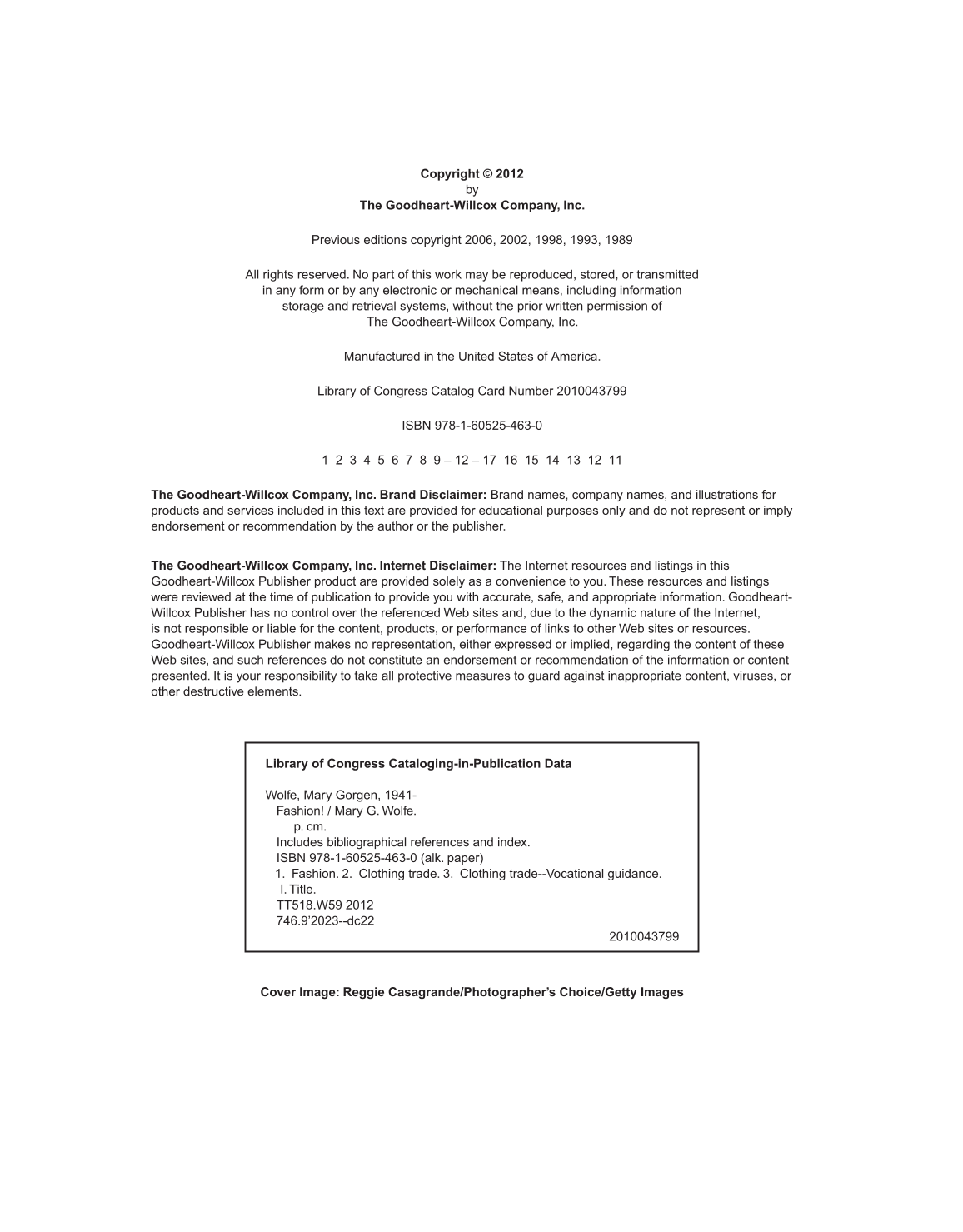 Fashion!, 6th Edition page 2