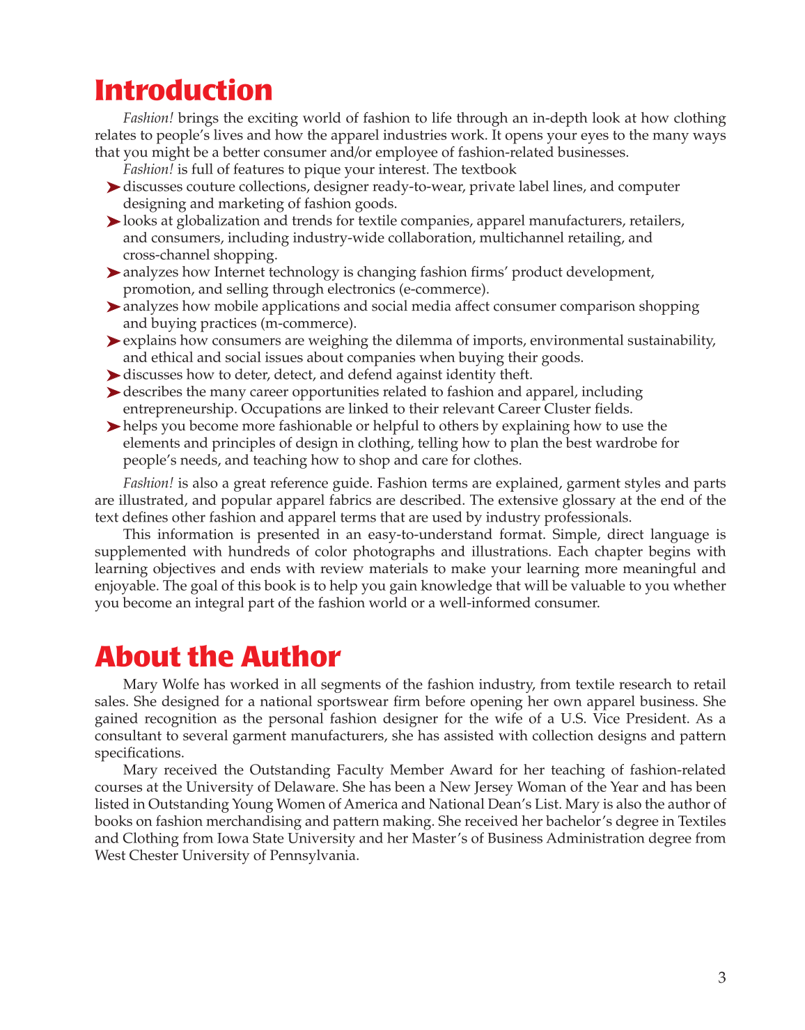 Fashion!, 6th Edition page 3