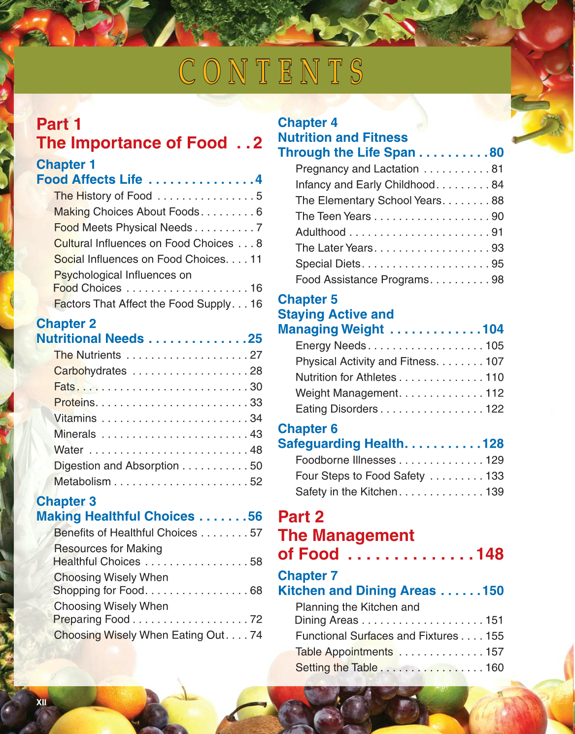 Guide to Good Food, 12th Edition page XII
