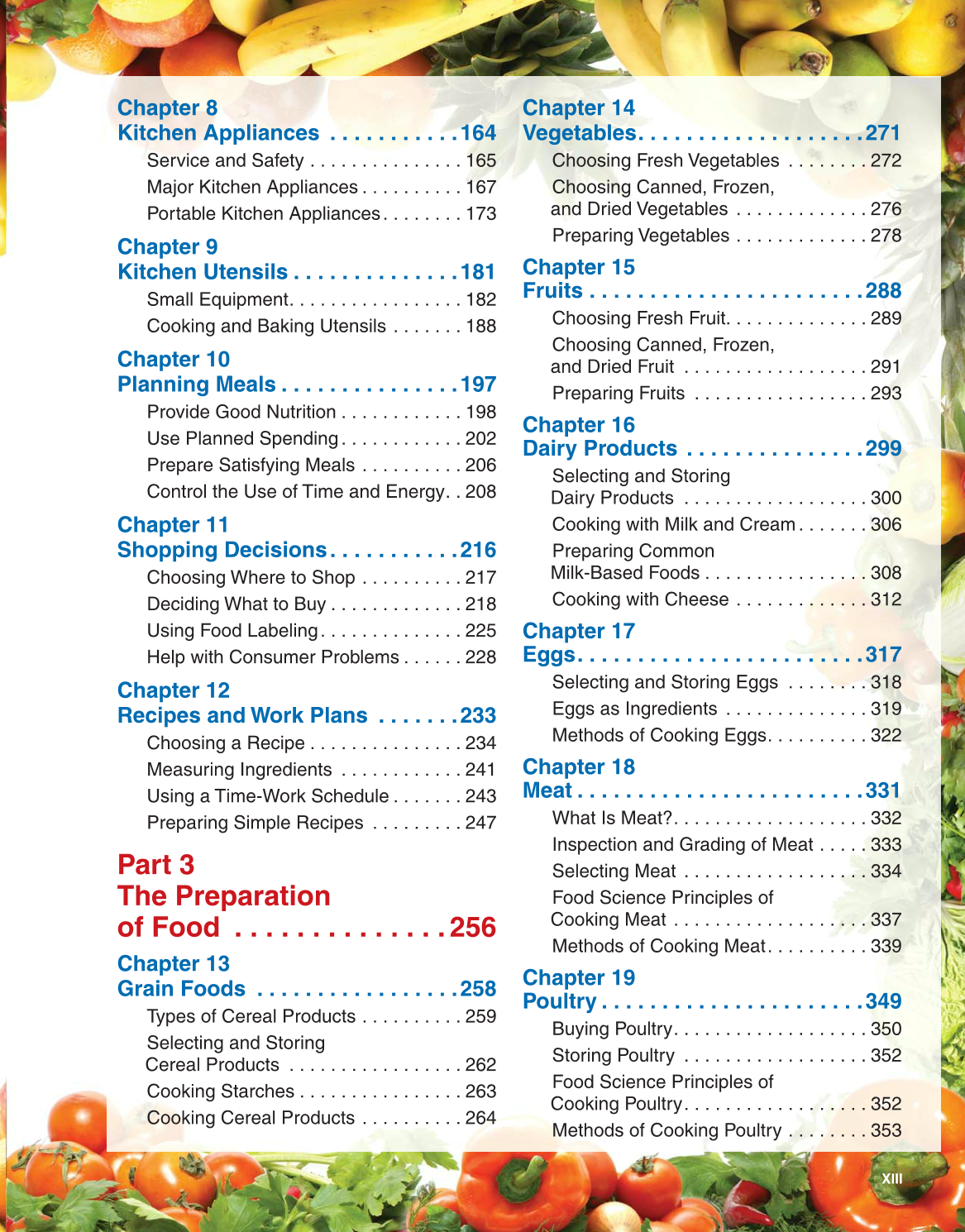 Guide to Good Food, 12th Edition page XIII