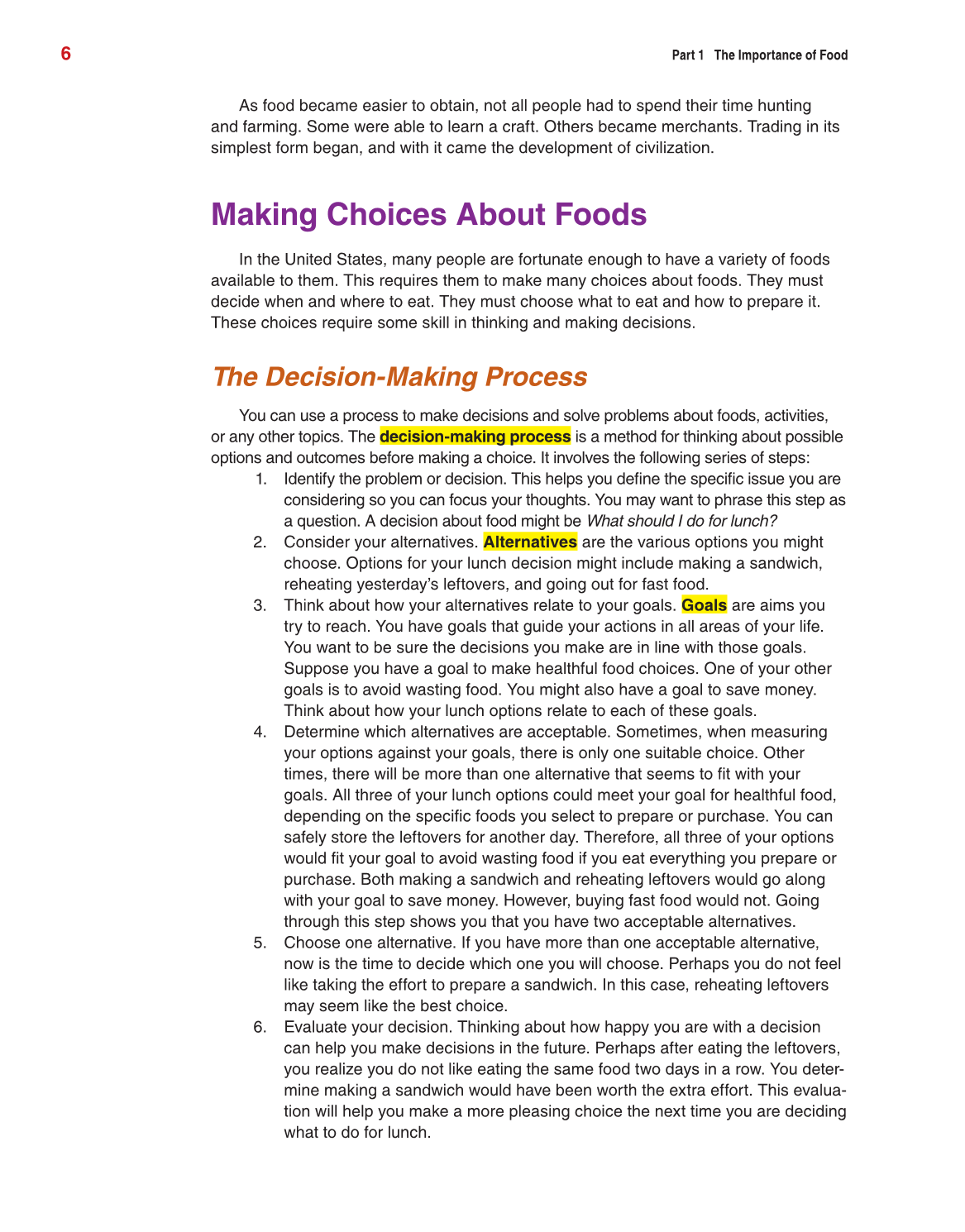 Guide to Good Food, 12th Edition page 6