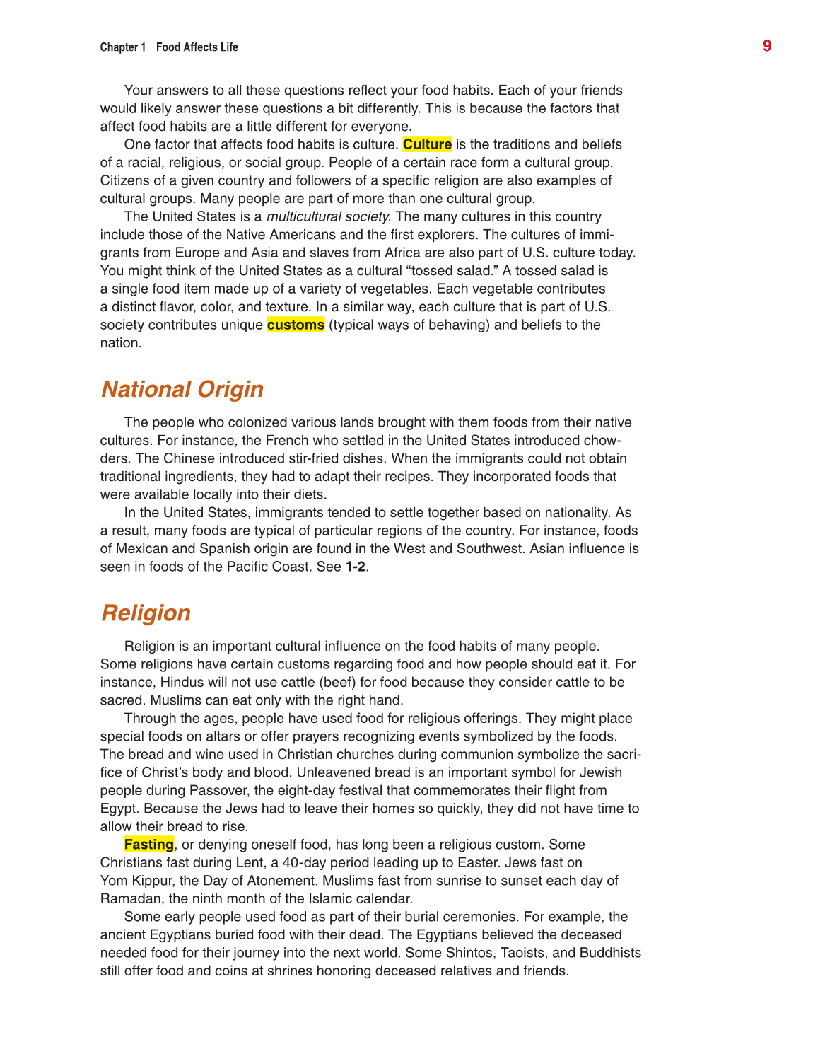 Guide to Good Food, 12th Edition page 9