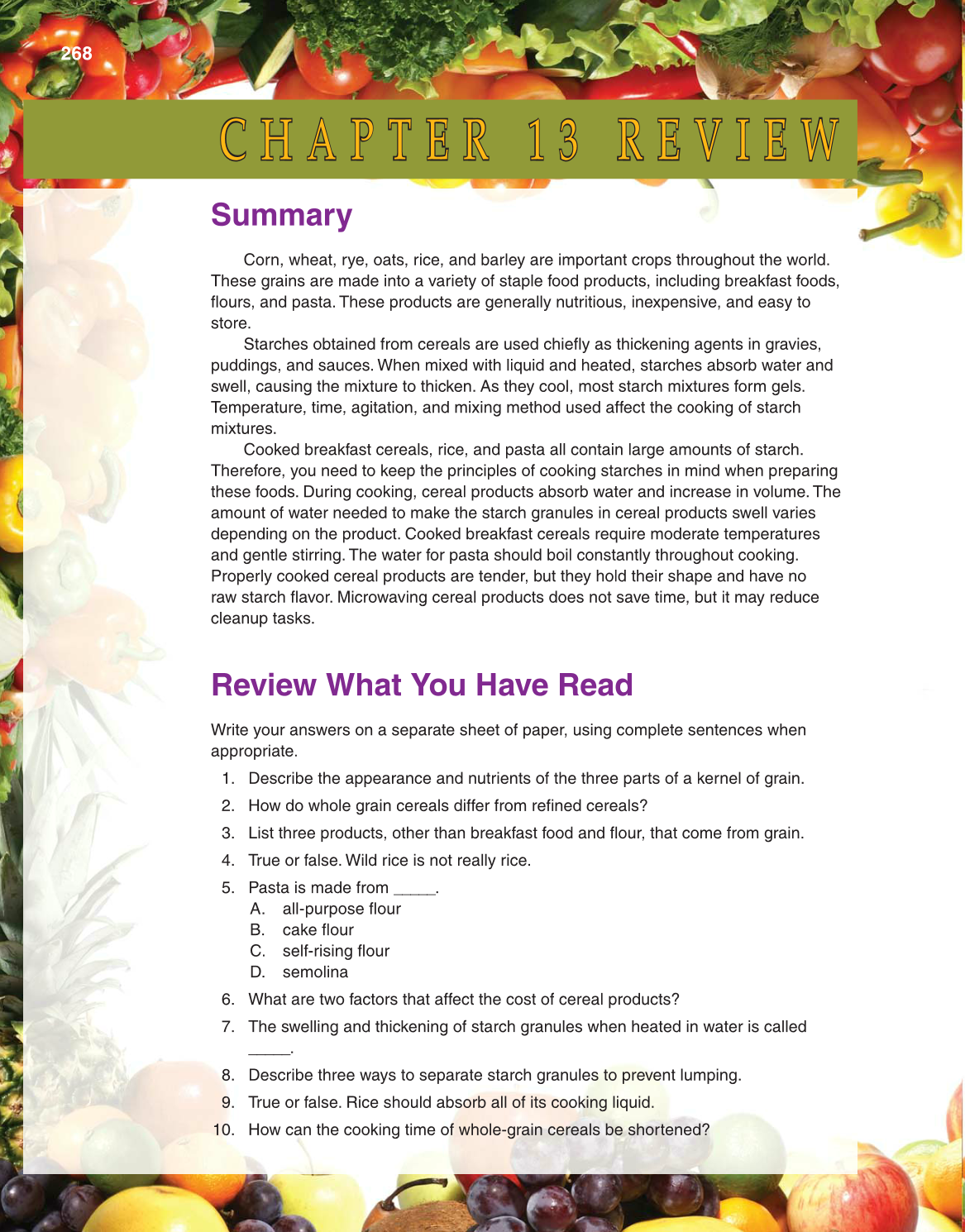 Guide to Good Food, 12th Edition page 268