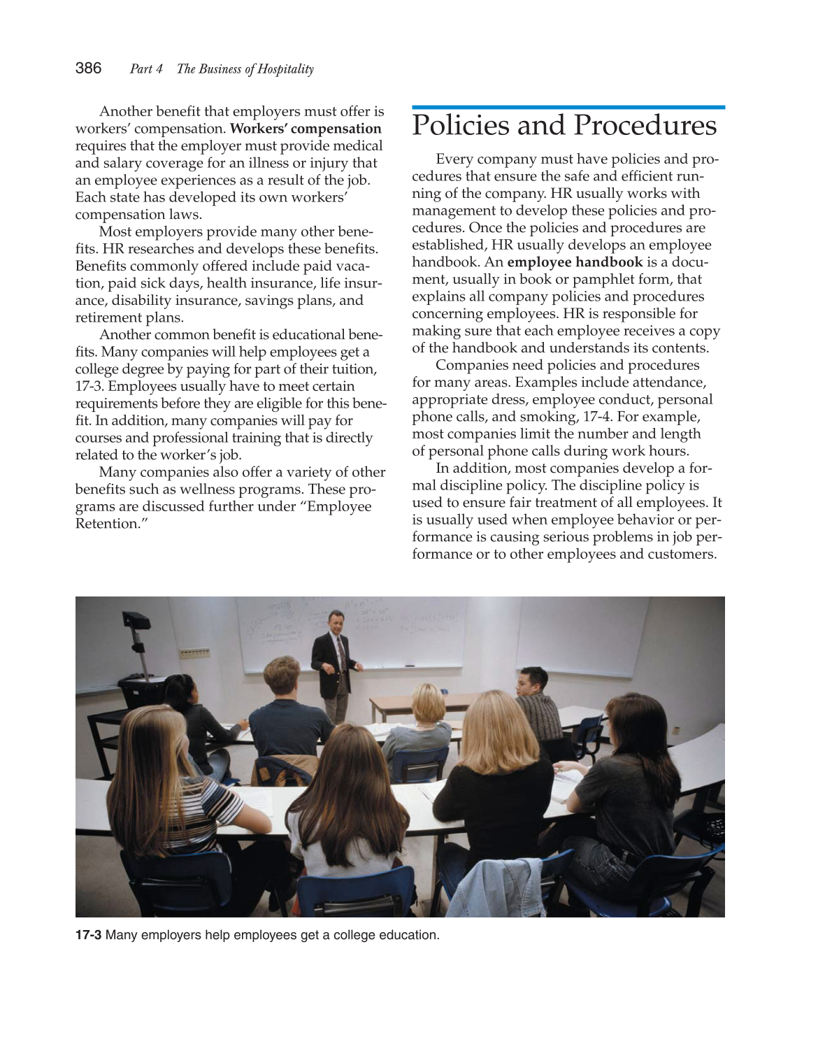 Hospitality Services: Food &amp; Lodging, 2nd Edition page 386