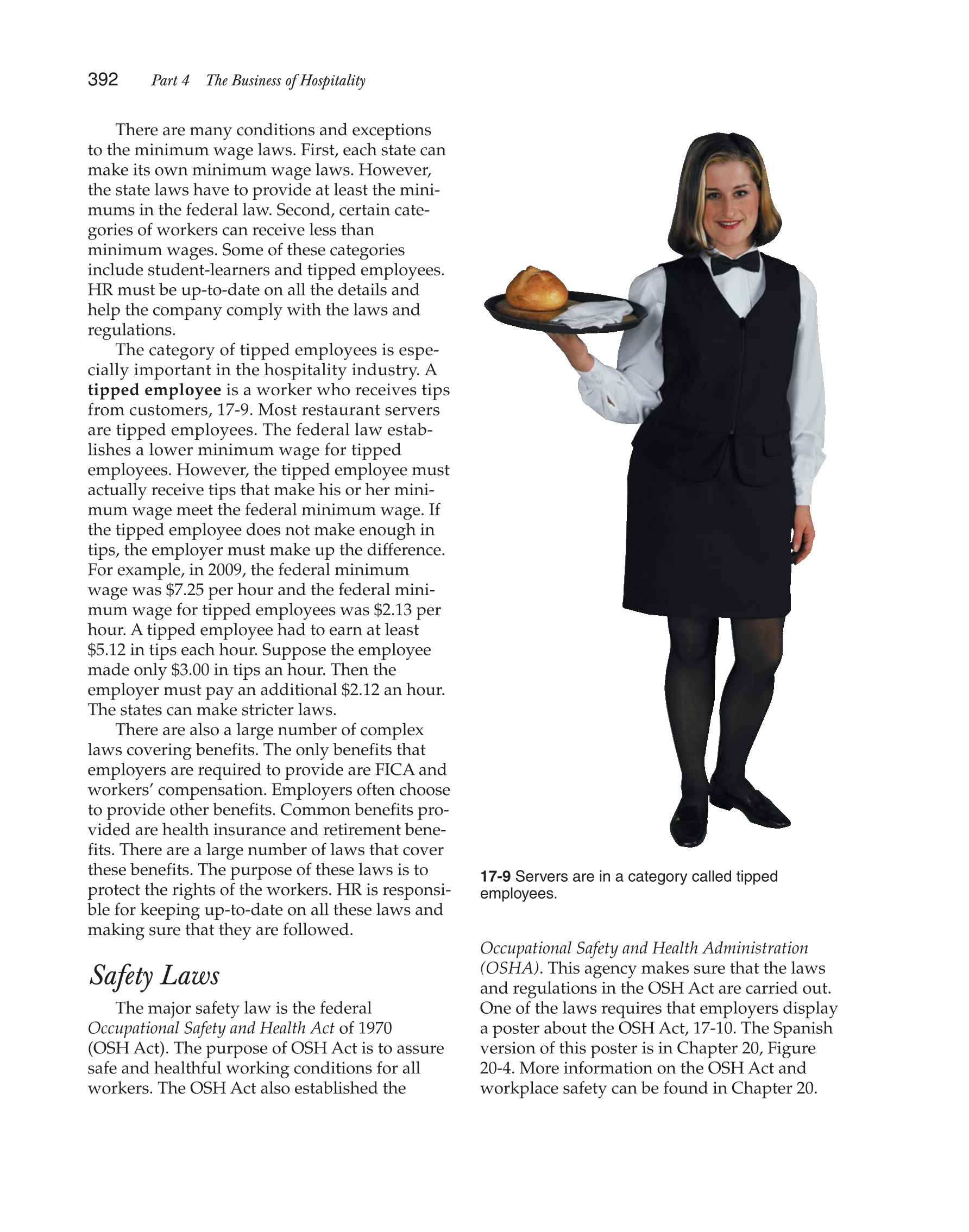 Hospitality Services: Food &amp; Lodging, 2nd Edition page 392
