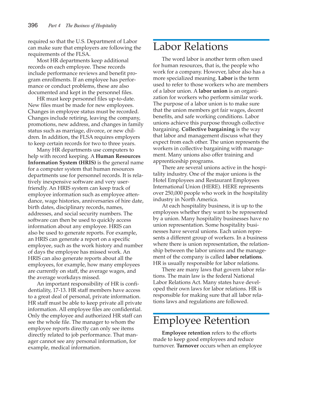 Hospitality Services: Food &amp; Lodging, 2nd Edition page 396