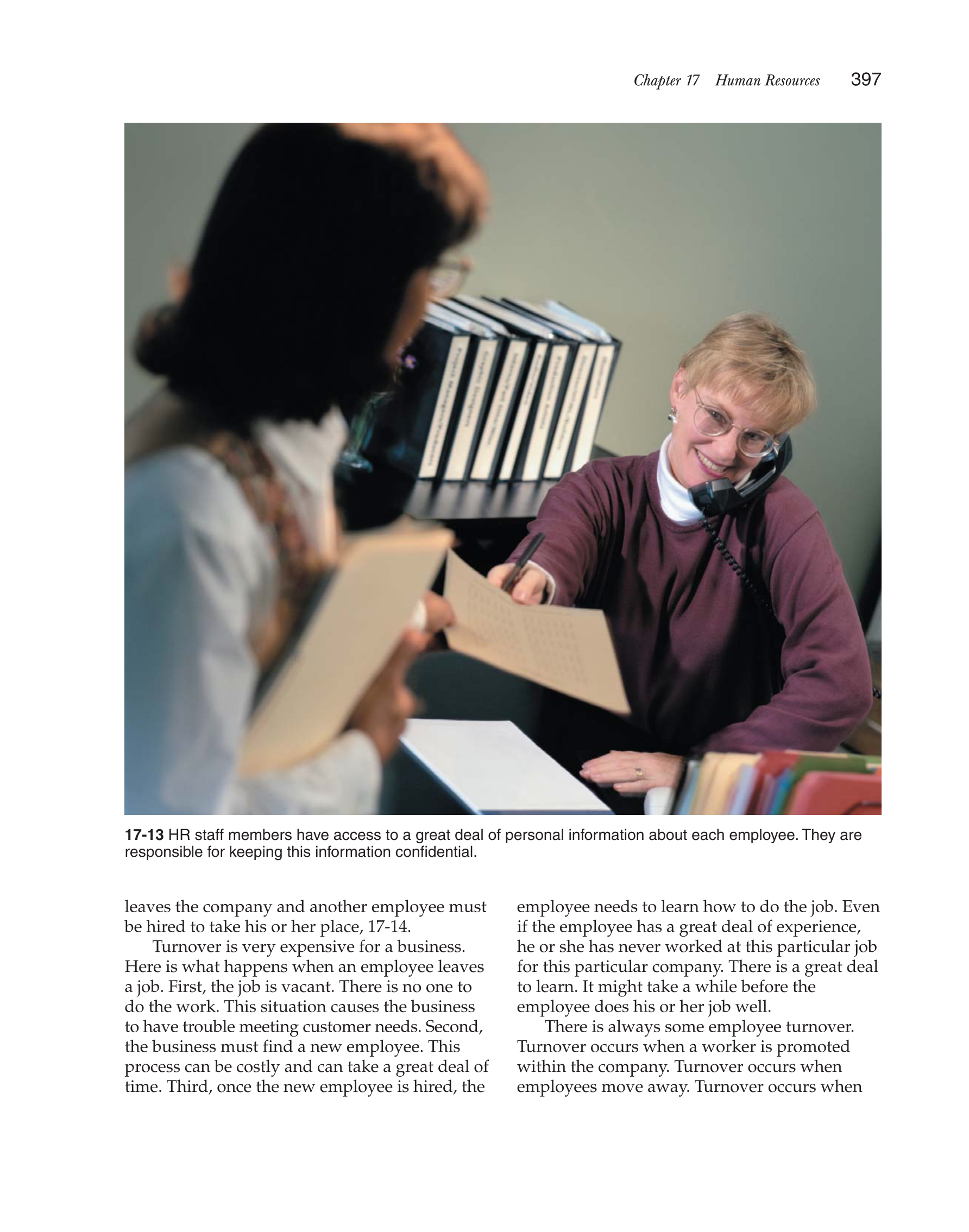 Hospitality Services: Food &amp; Lodging, 2nd Edition page 397
