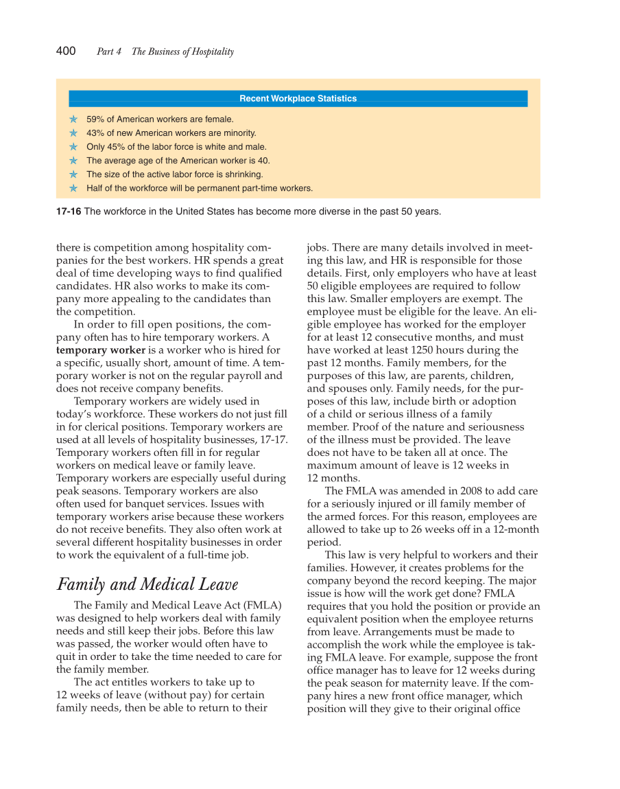 Hospitality Services: Food &amp; Lodging, 2nd Edition page 400