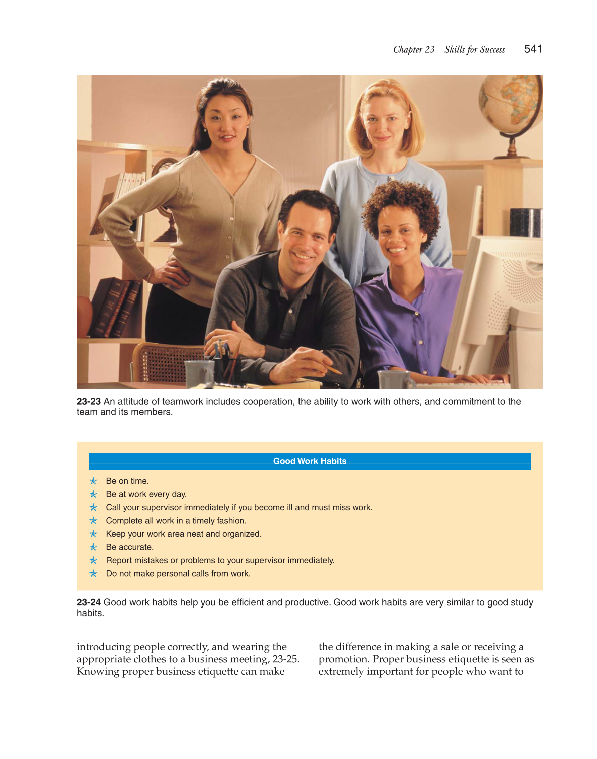 Hospitality Services: Food &amp; Lodging, 2nd Edition page 541