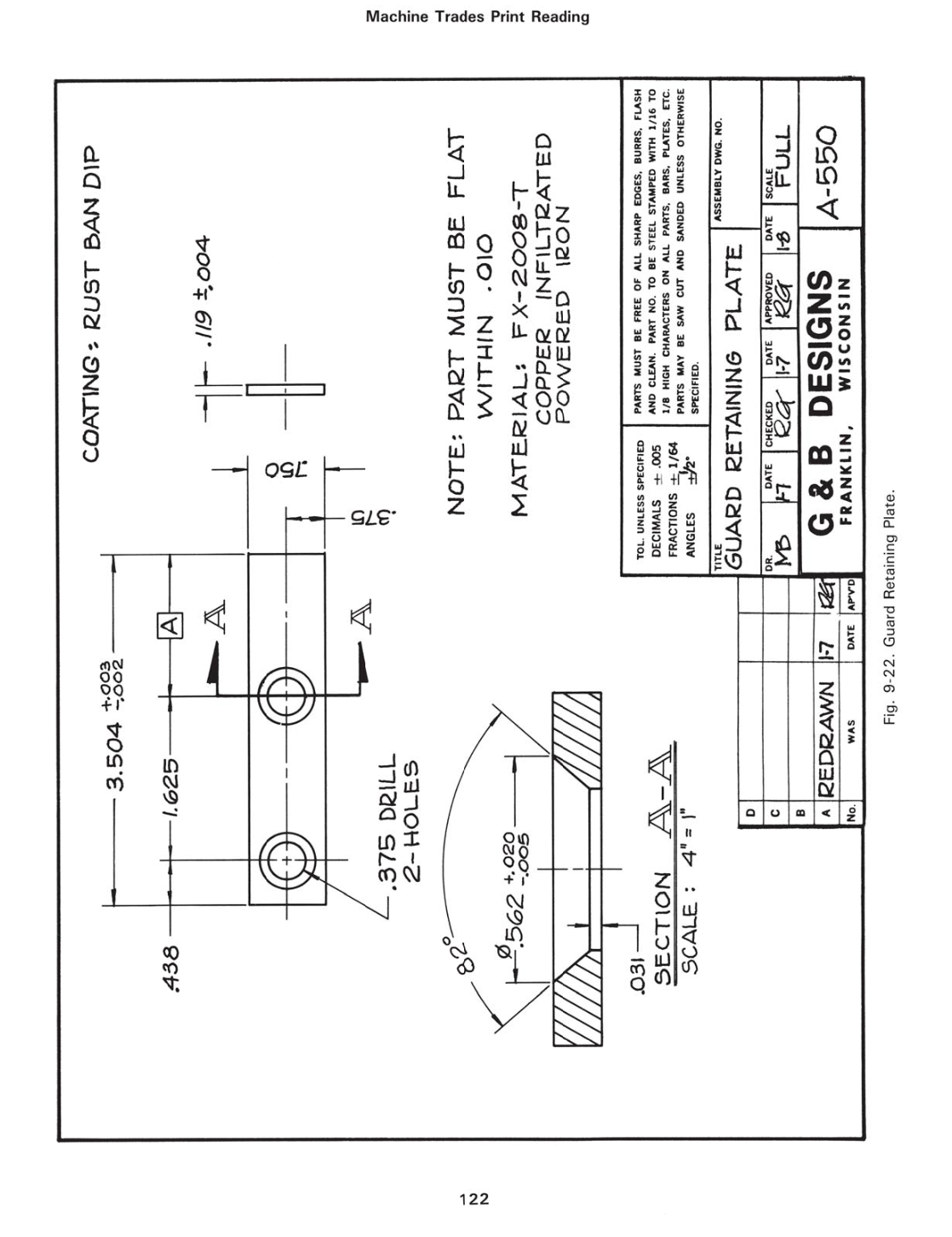 Machine Trades Print Reading, 5th Edition page 122