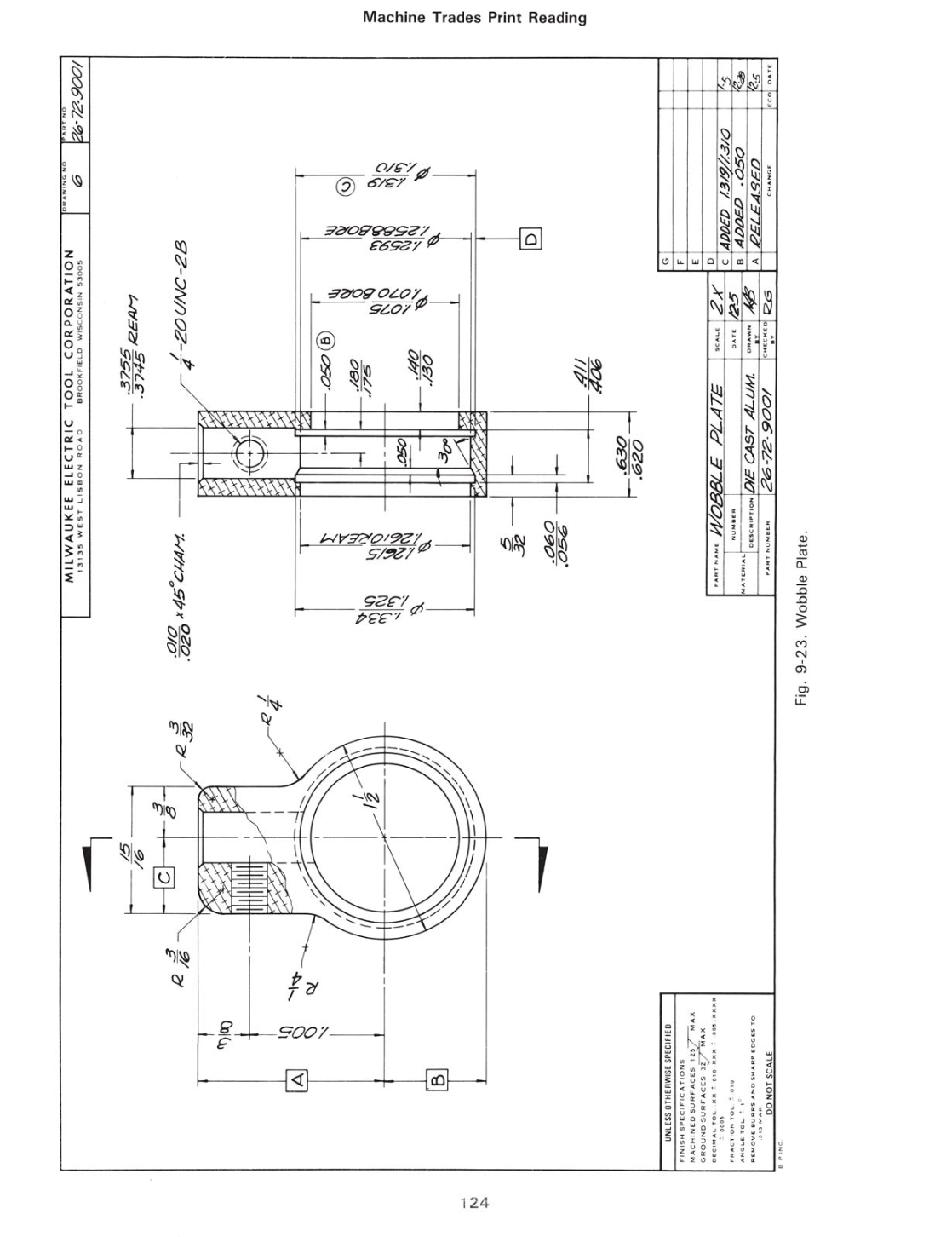 Machine Trades Print Reading, 5th Edition page 124