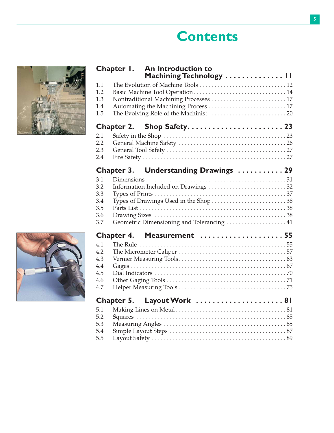 Machining Fundamentals, 8th Edition page 5