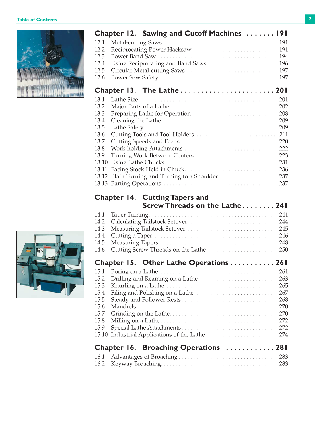 Machining Fundamentals, 8th Edition page 7