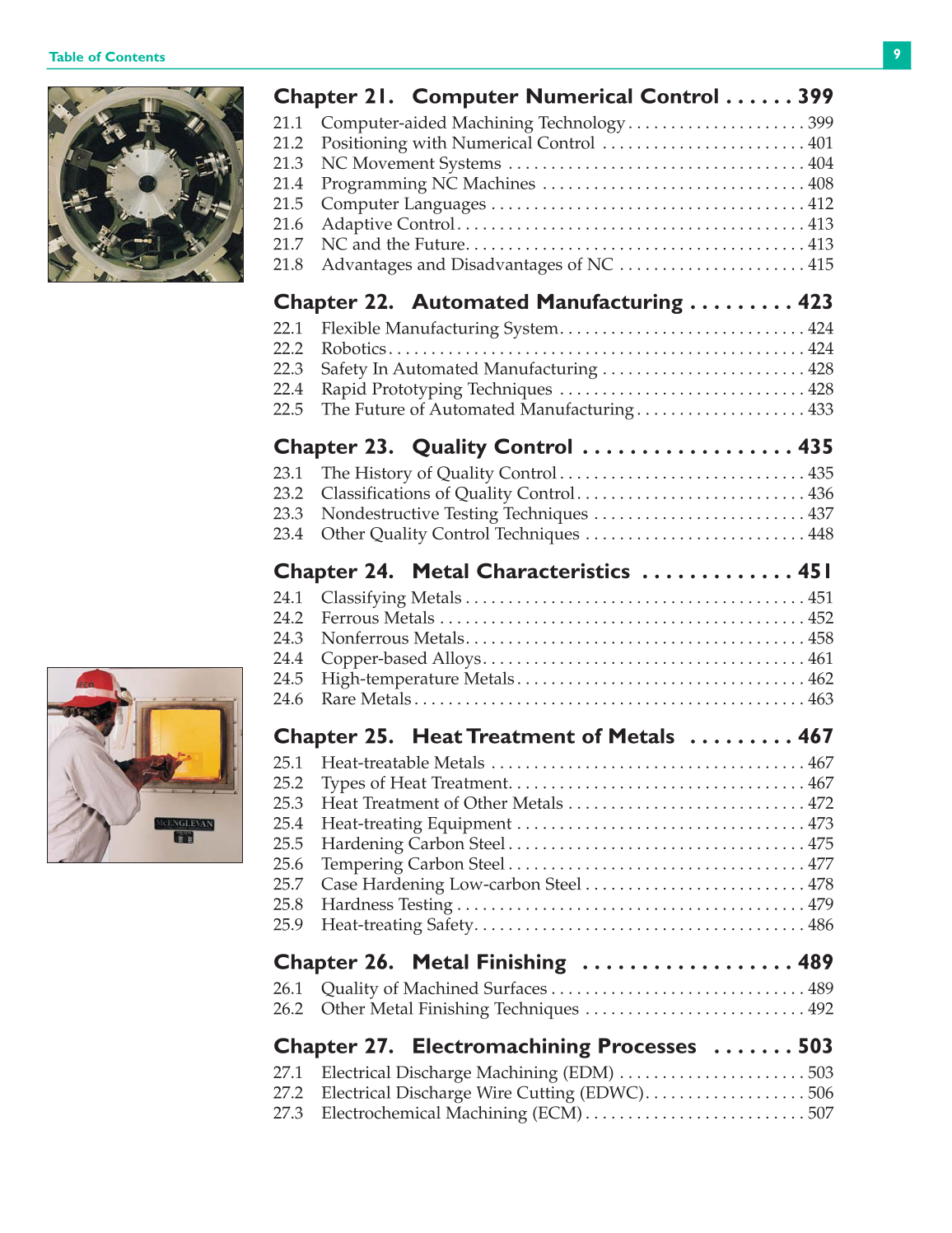 Machining Fundamentals, 8th Edition page 9