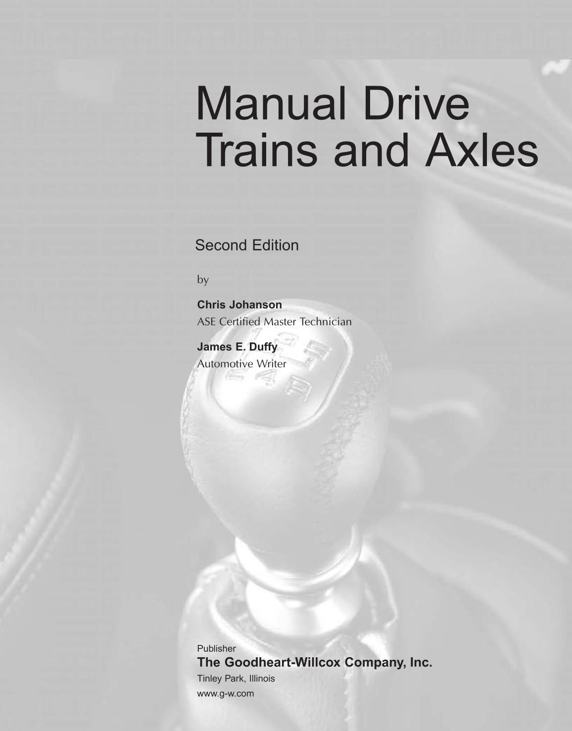 Manual Drive Trains and Axles, A3, 2nd Edition page 1