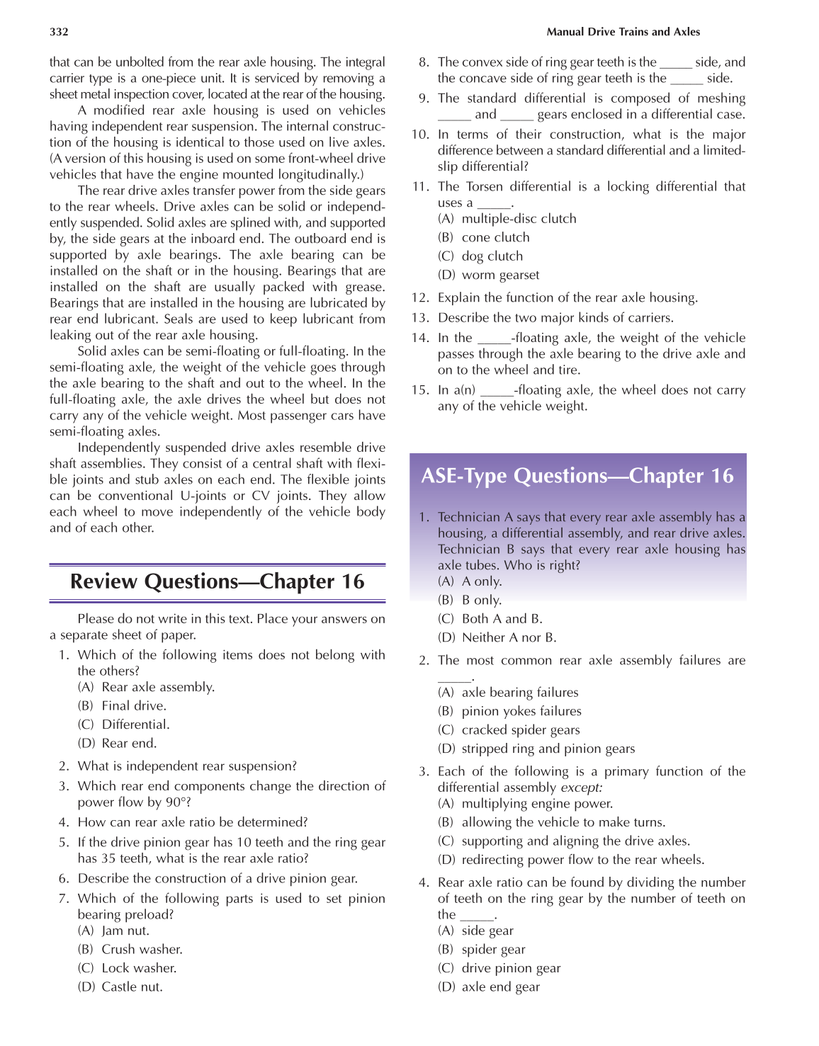 Manual Drive Trains and Axles, A3, 2nd Edition page 332