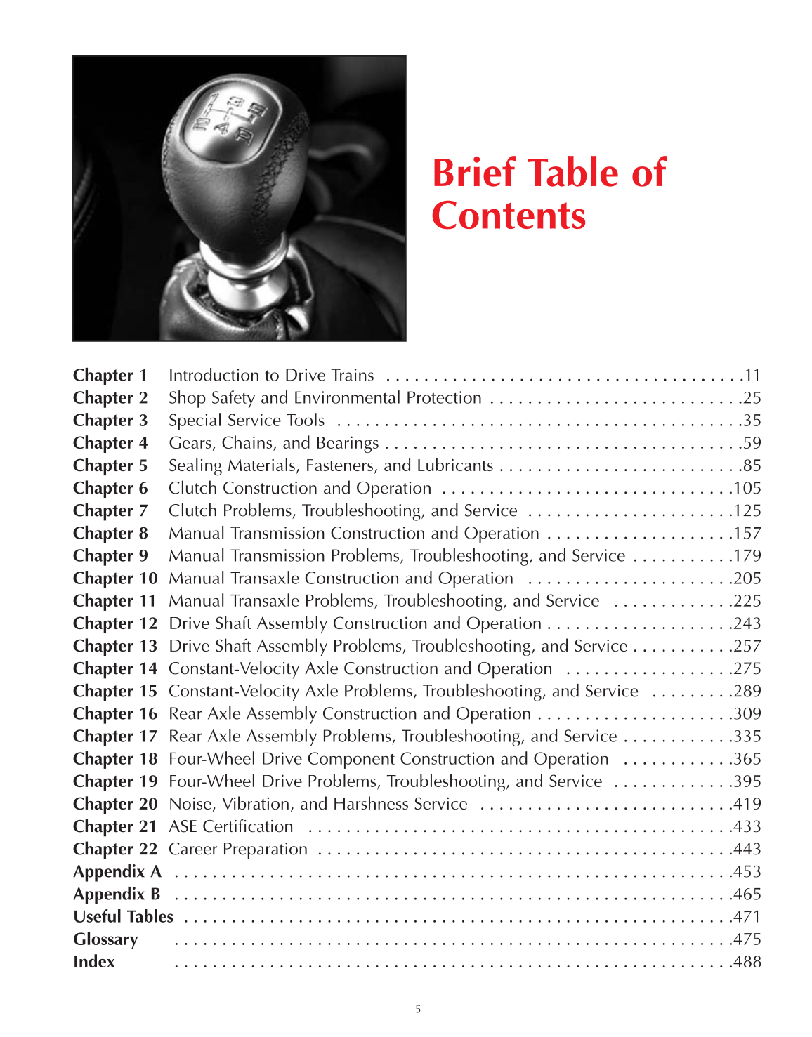 Manual Drive Trains and Axles, A3, 2nd Edition page 5