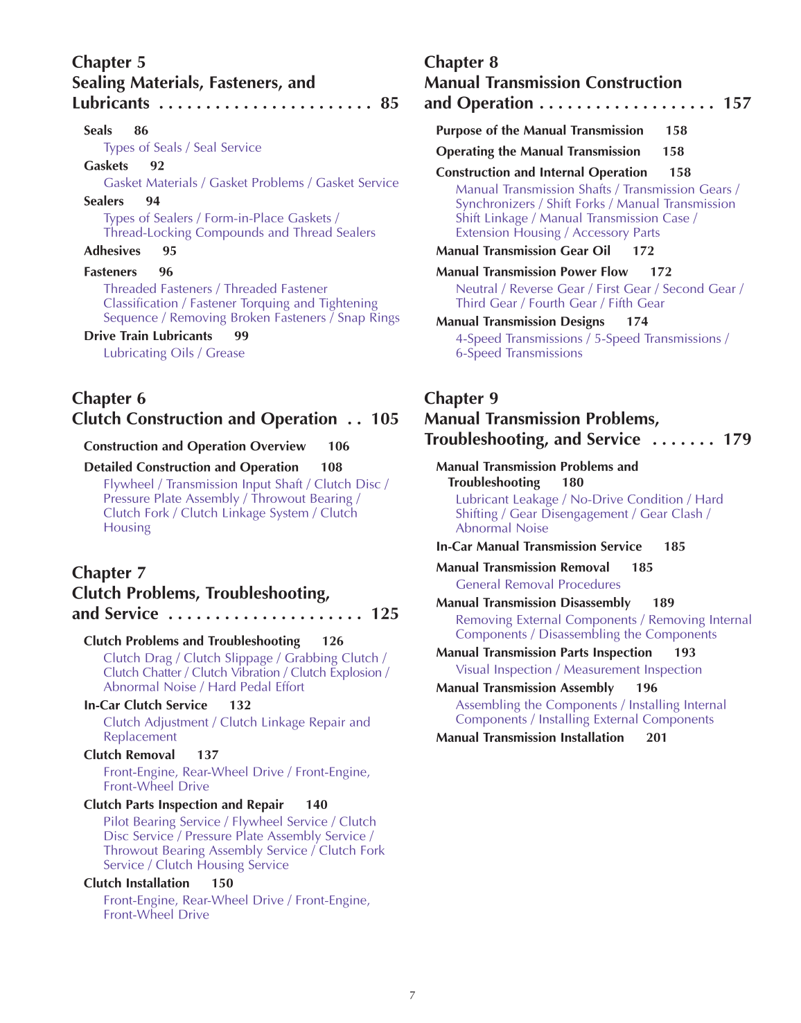Manual Drive Trains and Axles, A3, 2nd Edition page 7