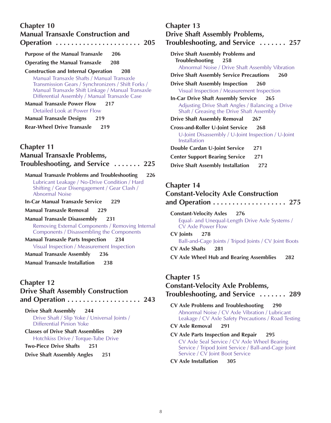 Manual Drive Trains and Axles, A3, 2nd Edition page 8