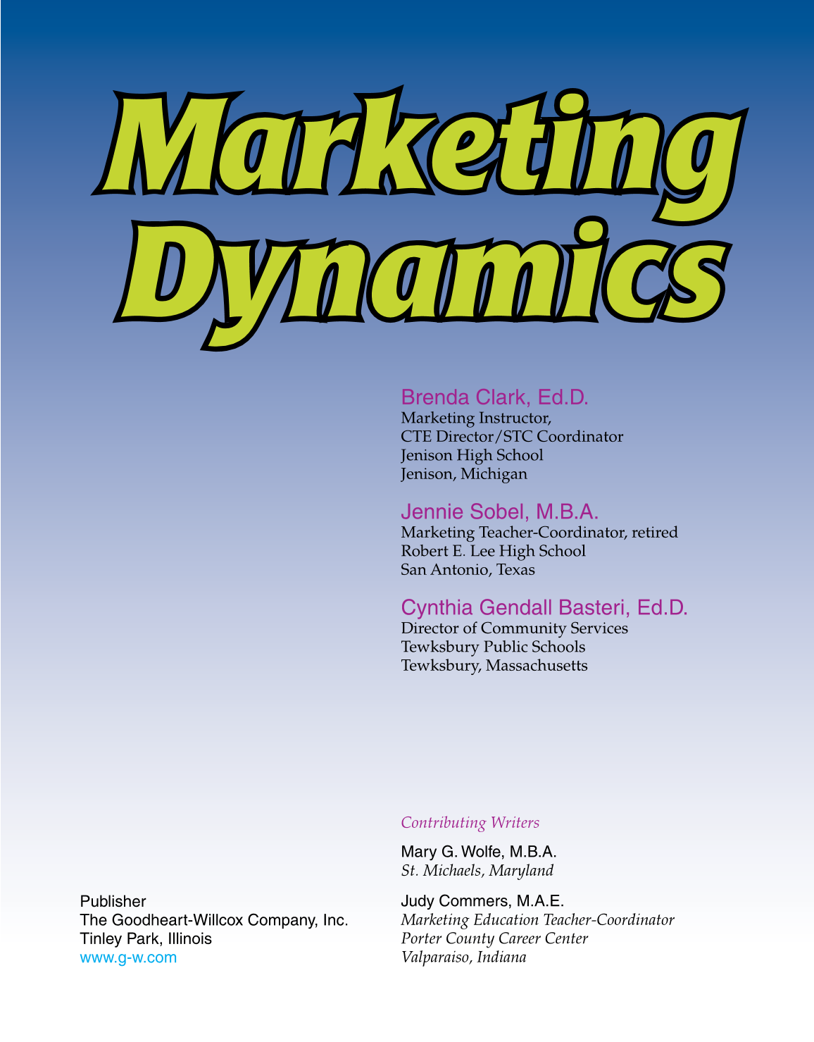 Marketing Dynamics, 2nd Edition page 1