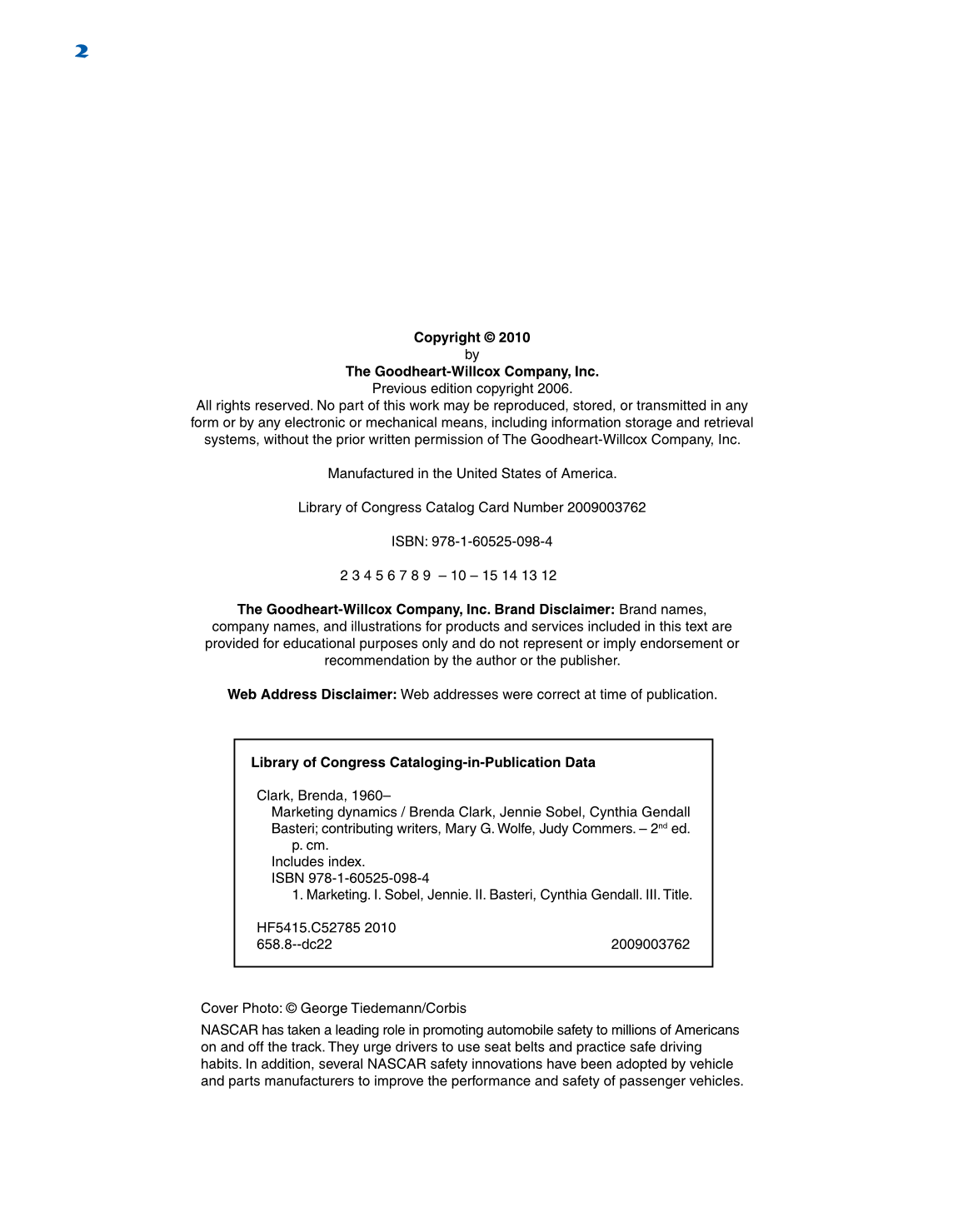 Marketing Dynamics, 2nd Edition page 2