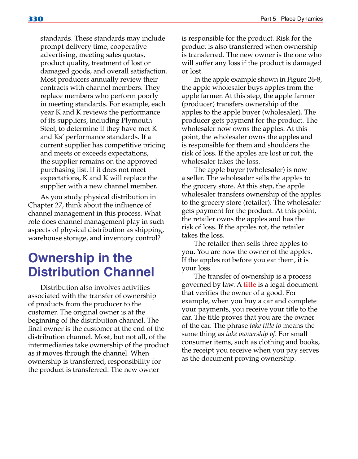 Marketing Dynamics, 2nd Edition page 330