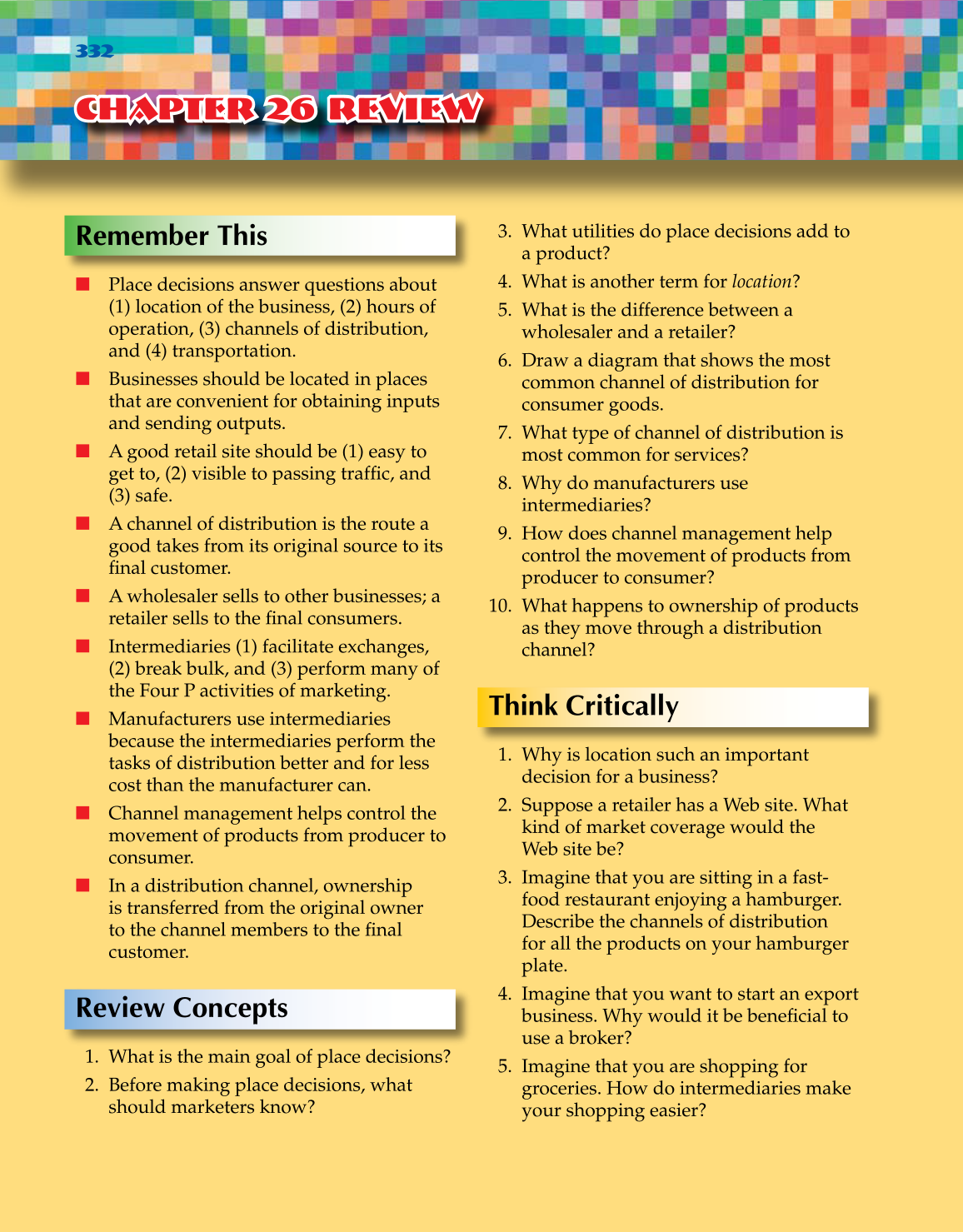 Marketing Dynamics, 2nd Edition page 332