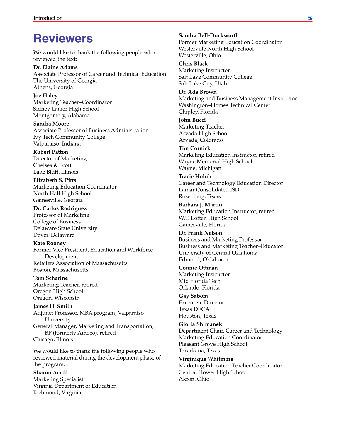 Marketing Dynamics, 2nd Edition page 5