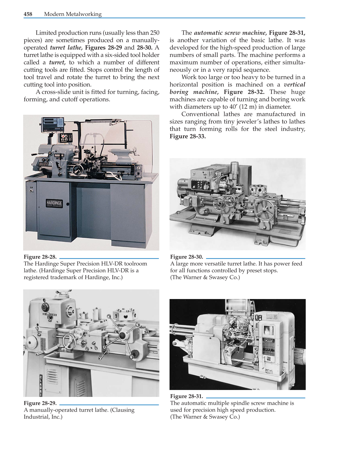 Modern Metalworking, 9th Edition page 458